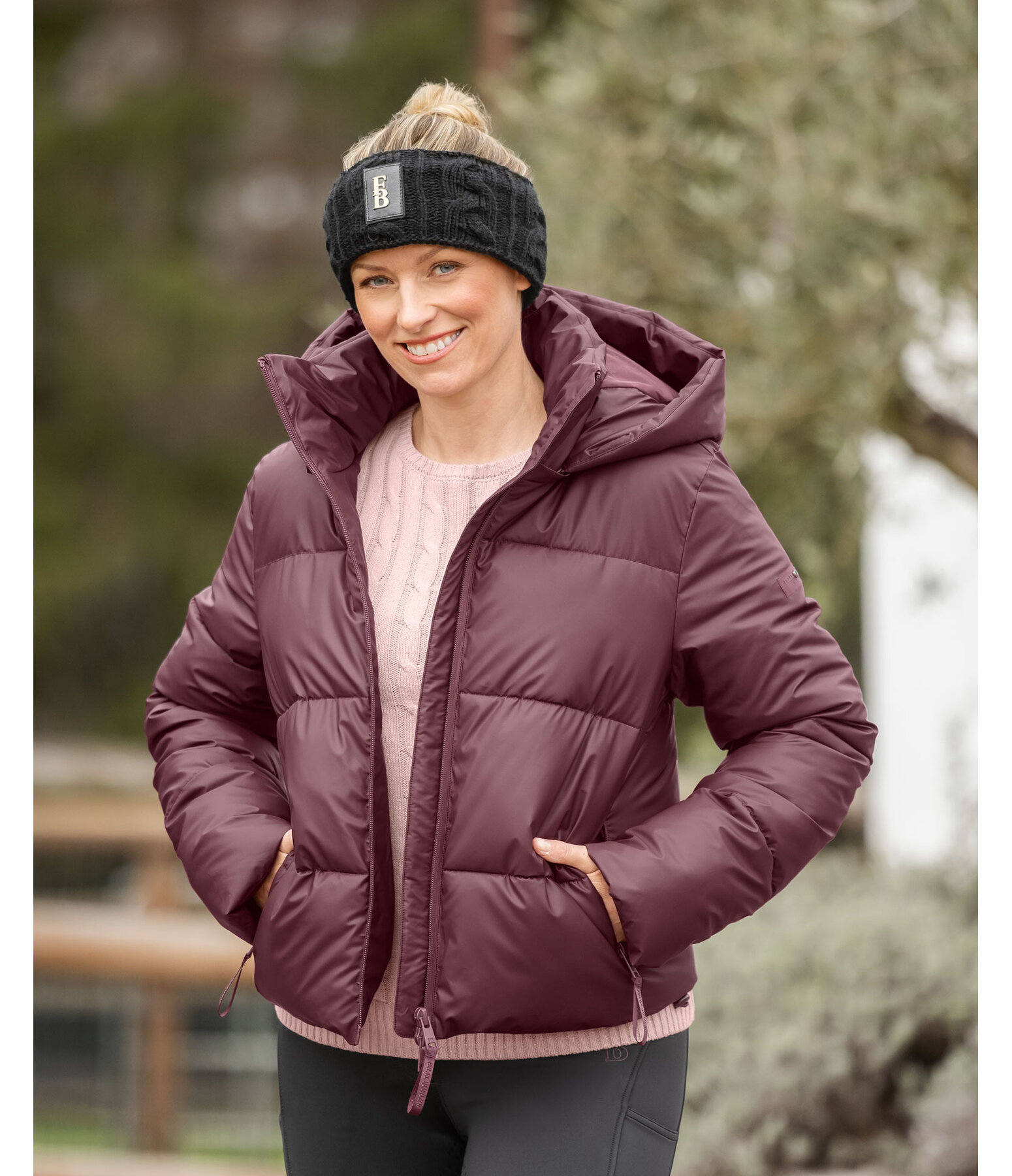 Hooded Quilted Riding Jacket Corinne