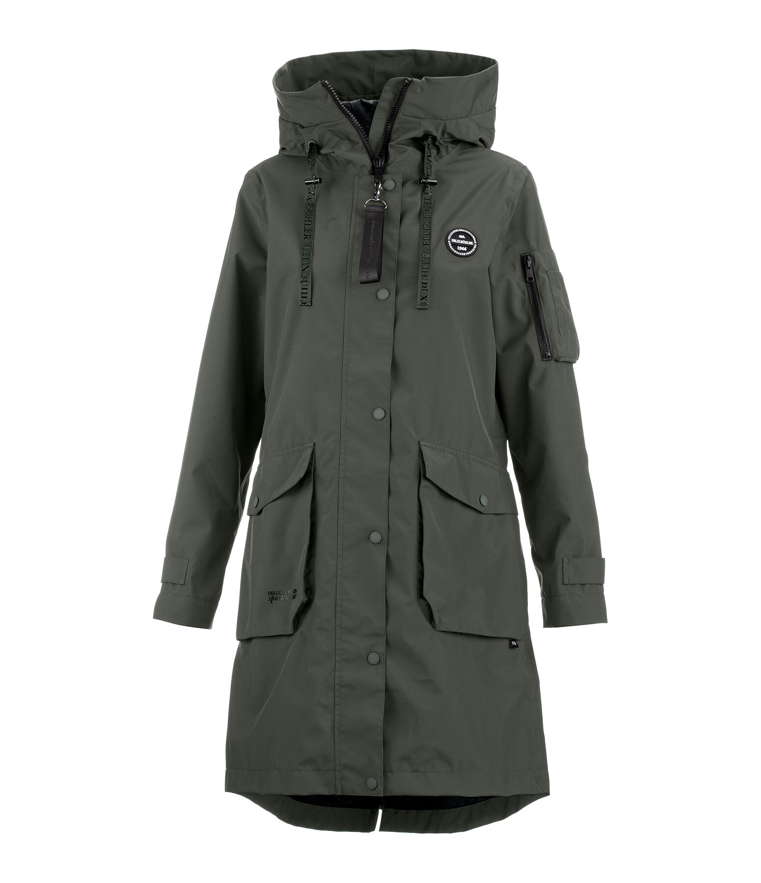 Hooded Functional Riding Parka Emily