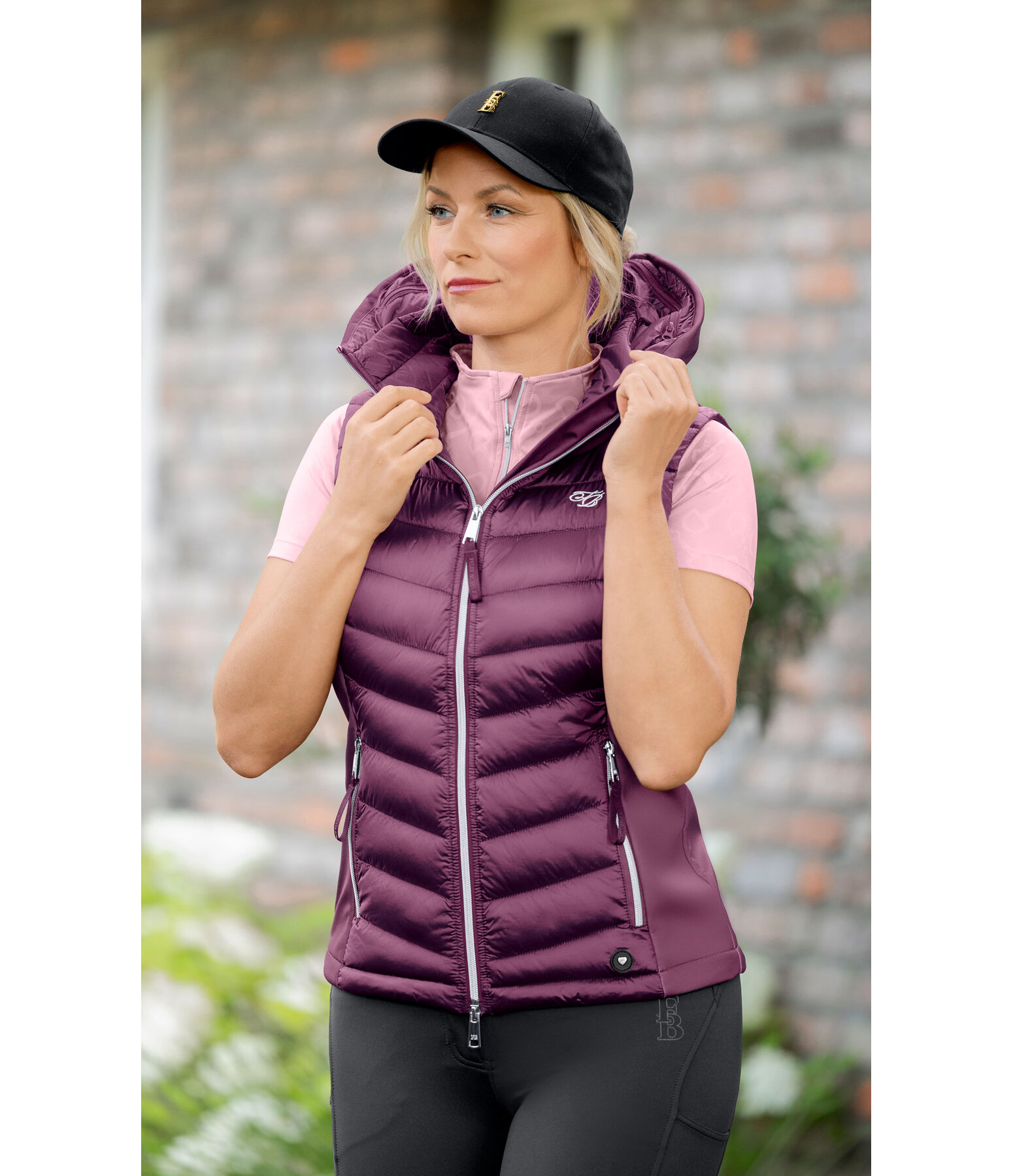 Softshell Hooded Combination Riding Gilet Zoey