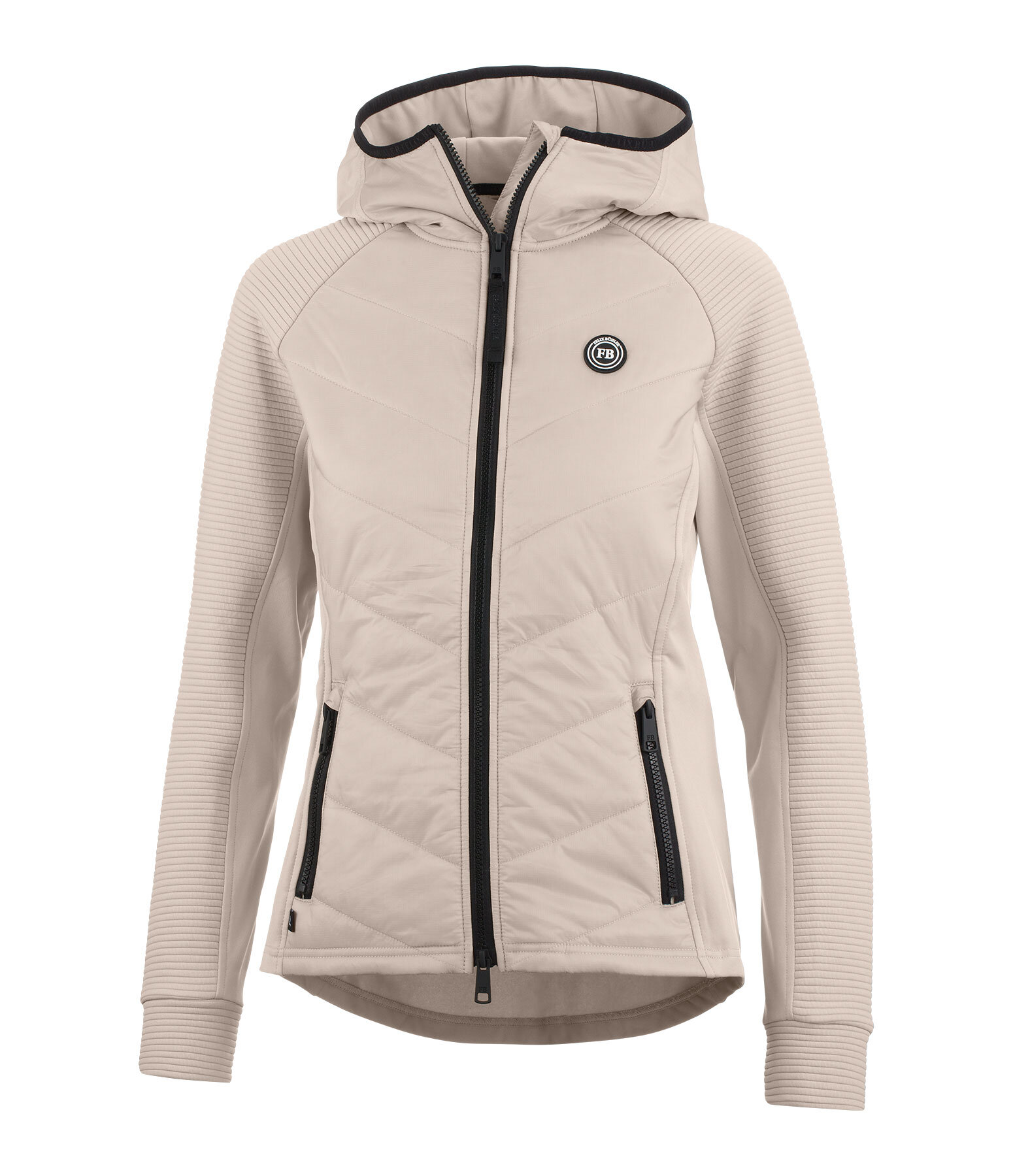 Hooded Combination Stretch Jacket Lene