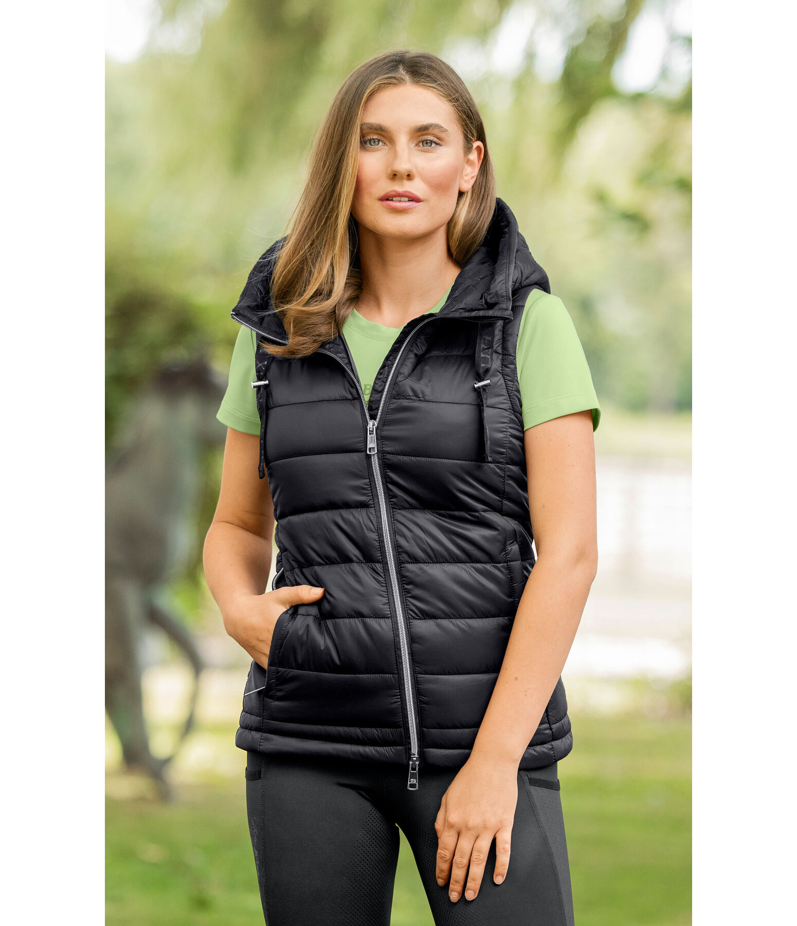 2-in-1 Hooded Quilted Jacket Cecile