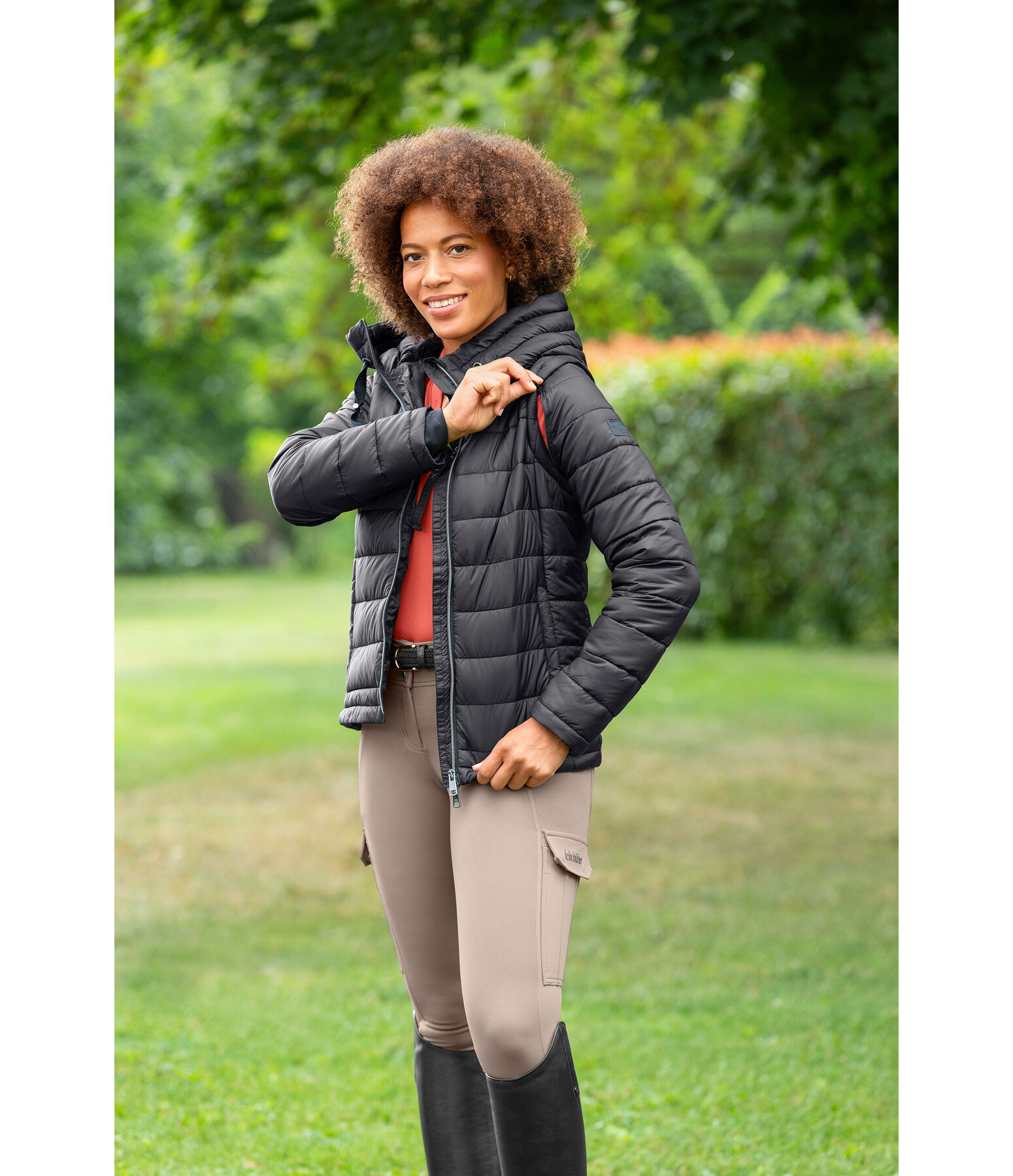 2-in-1 Hooded Quilted Jacket Cecile