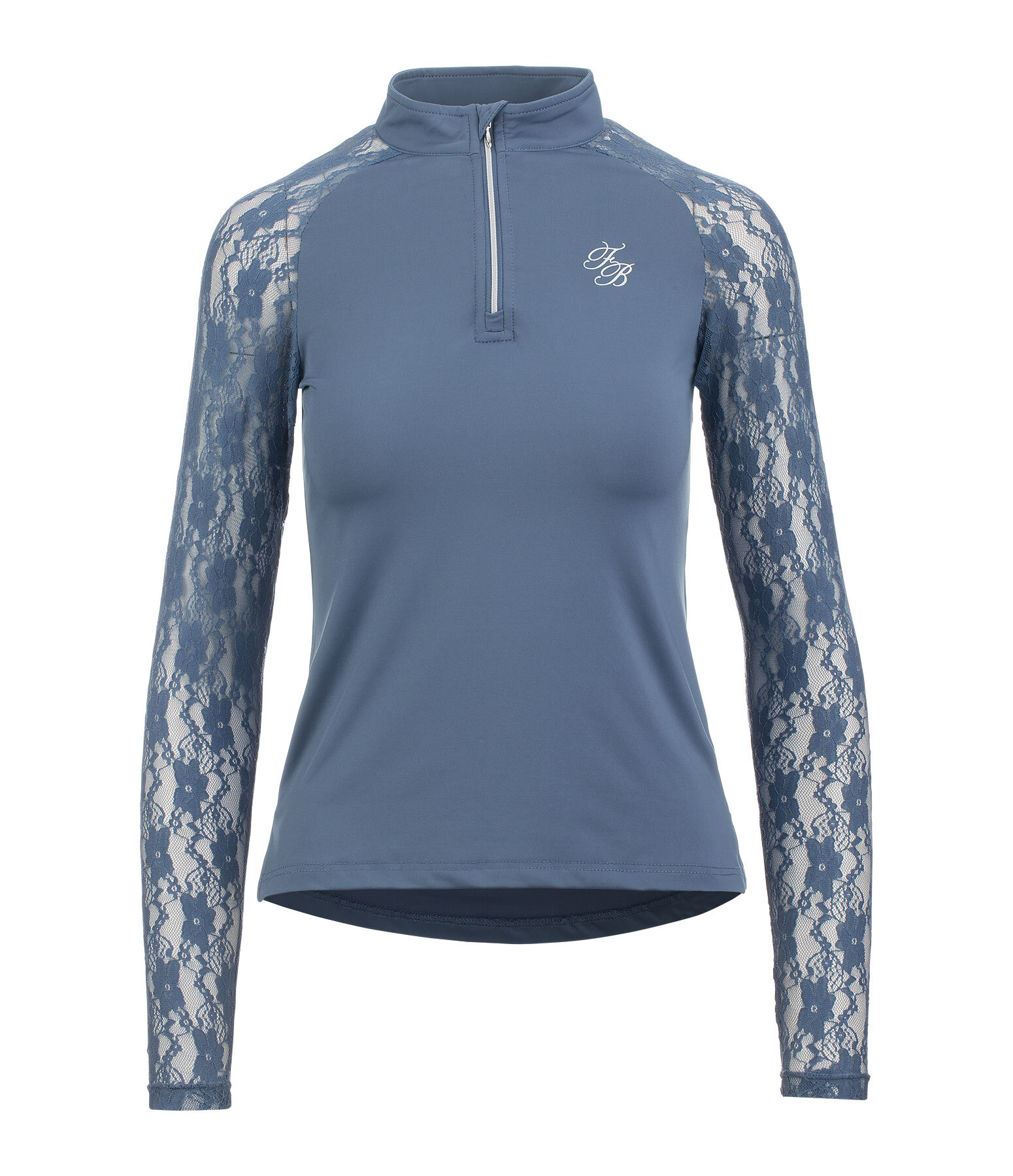 Zip Functional Long Sleeve Shirt Sanne