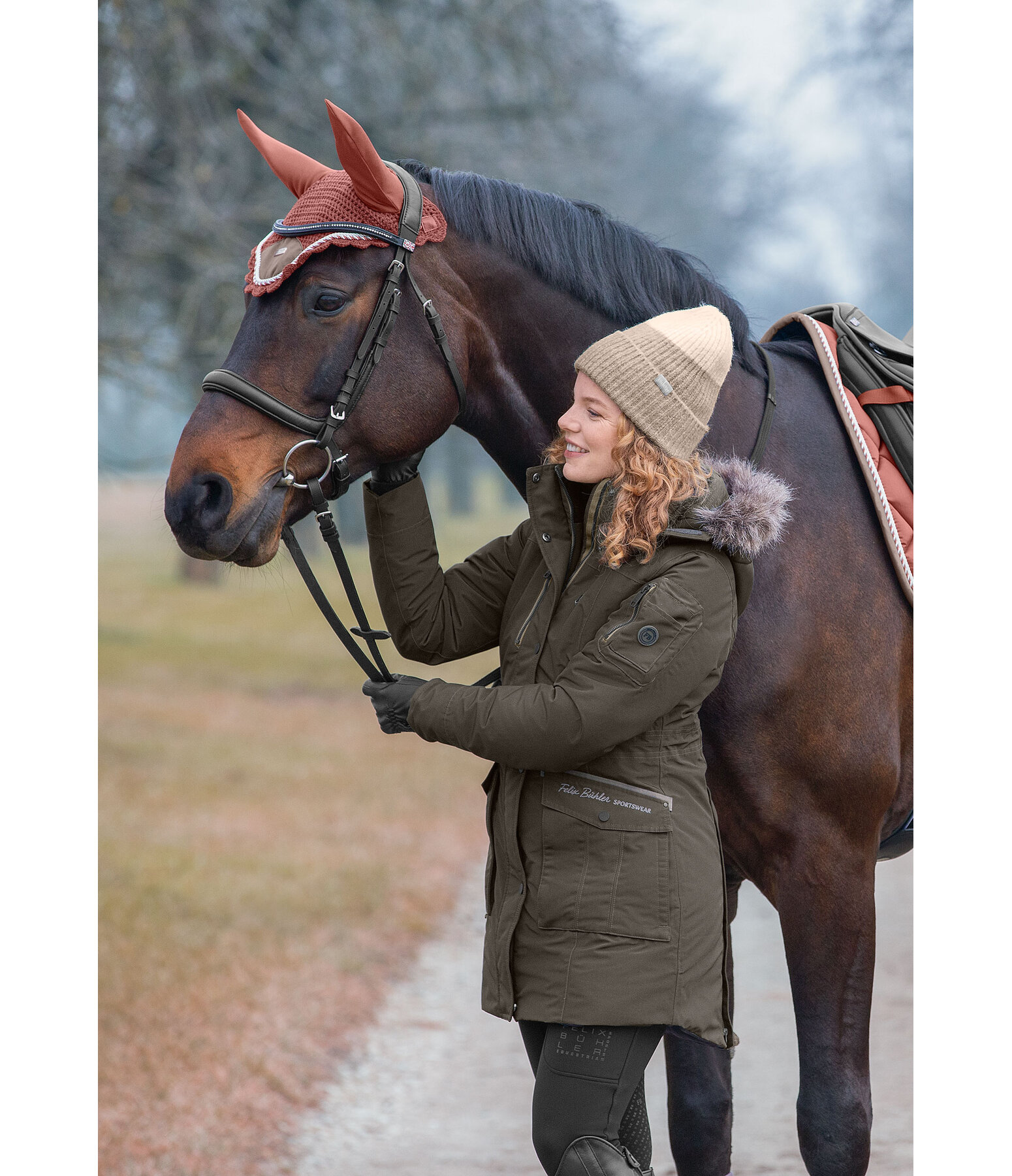 Hooded Functional Riding Parka Ulla