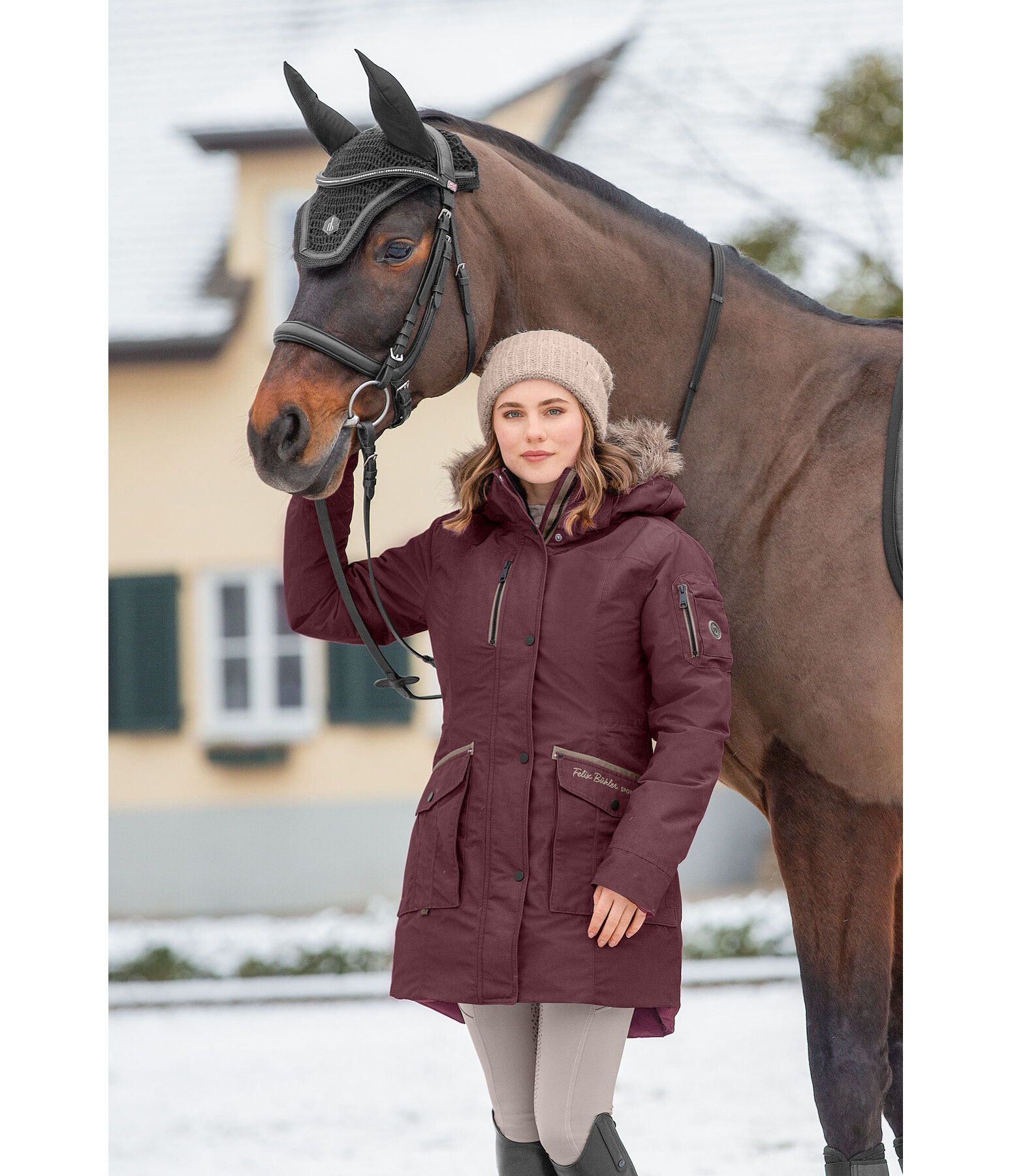 Hooded Functional Riding Parka Ulla