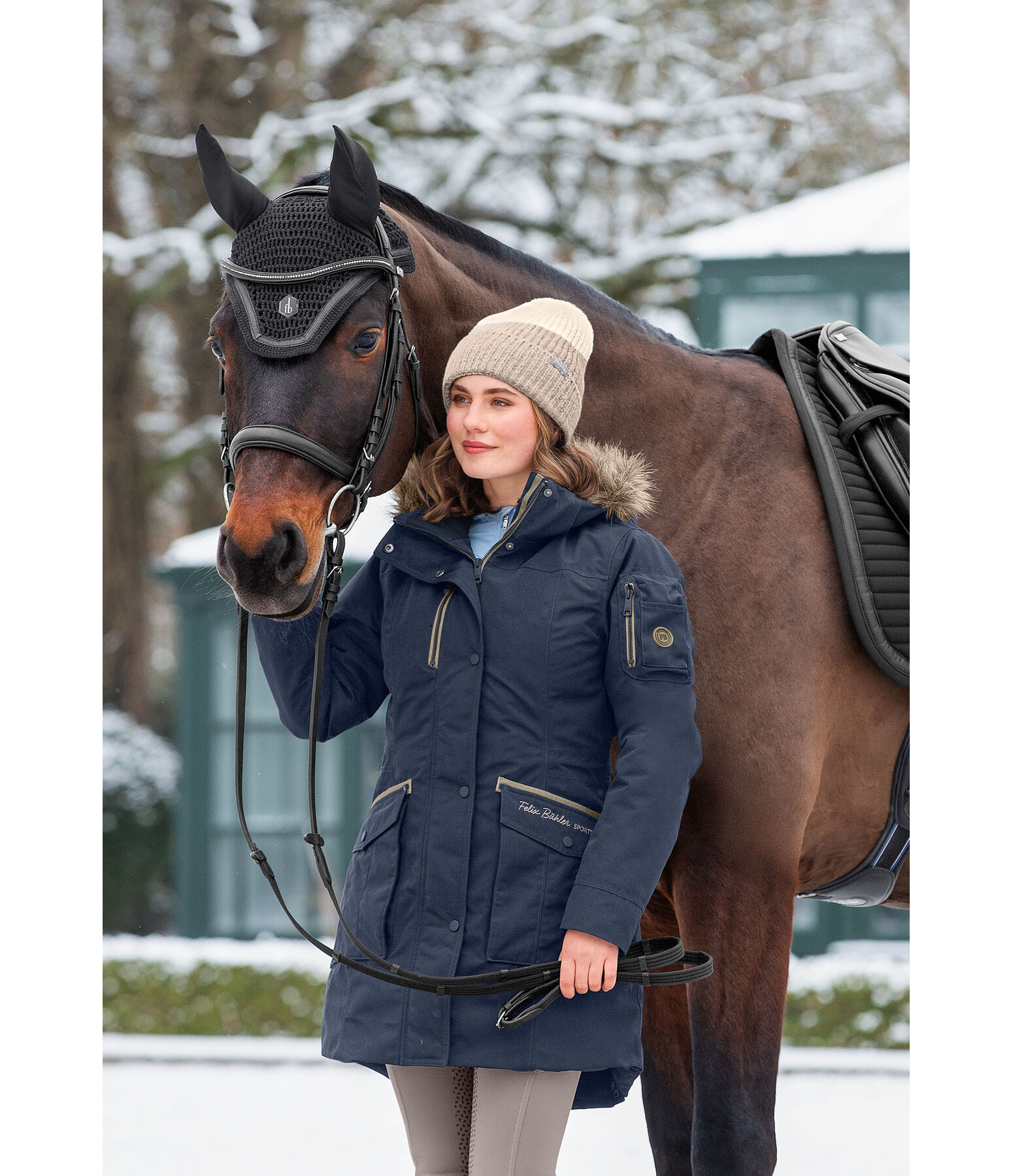 Hooded Functional Riding Parka Ulla