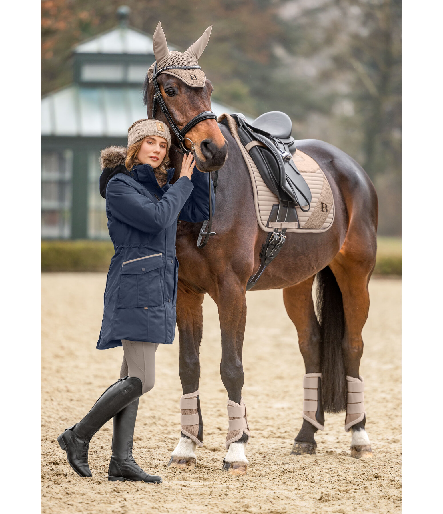 Hooded Functional Riding Parka Ulla