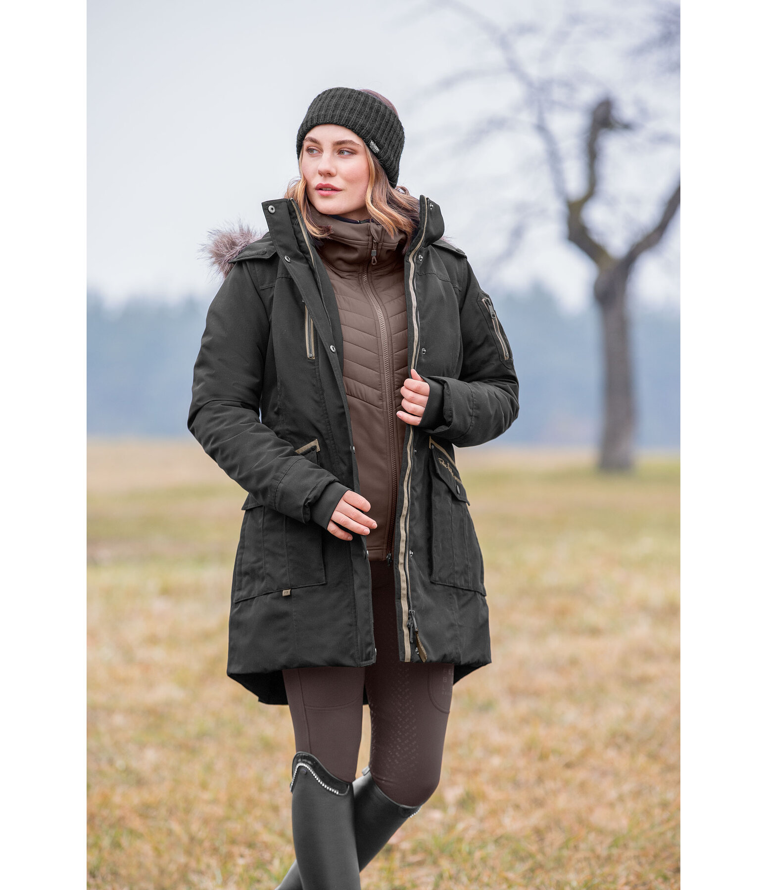Hooded Functional Riding Parka Ulla