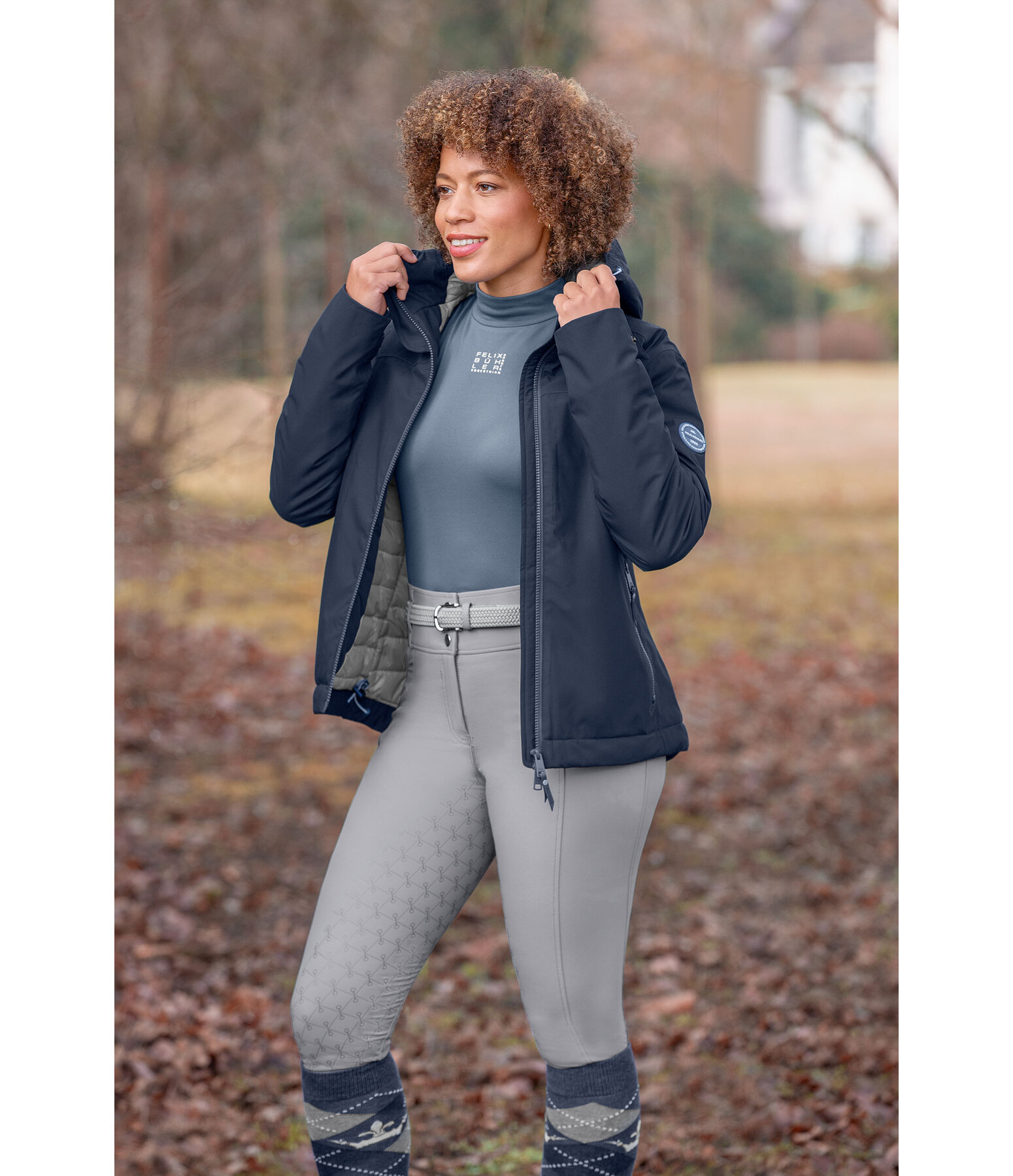 Functional Hooded Riding Jacket Emelie