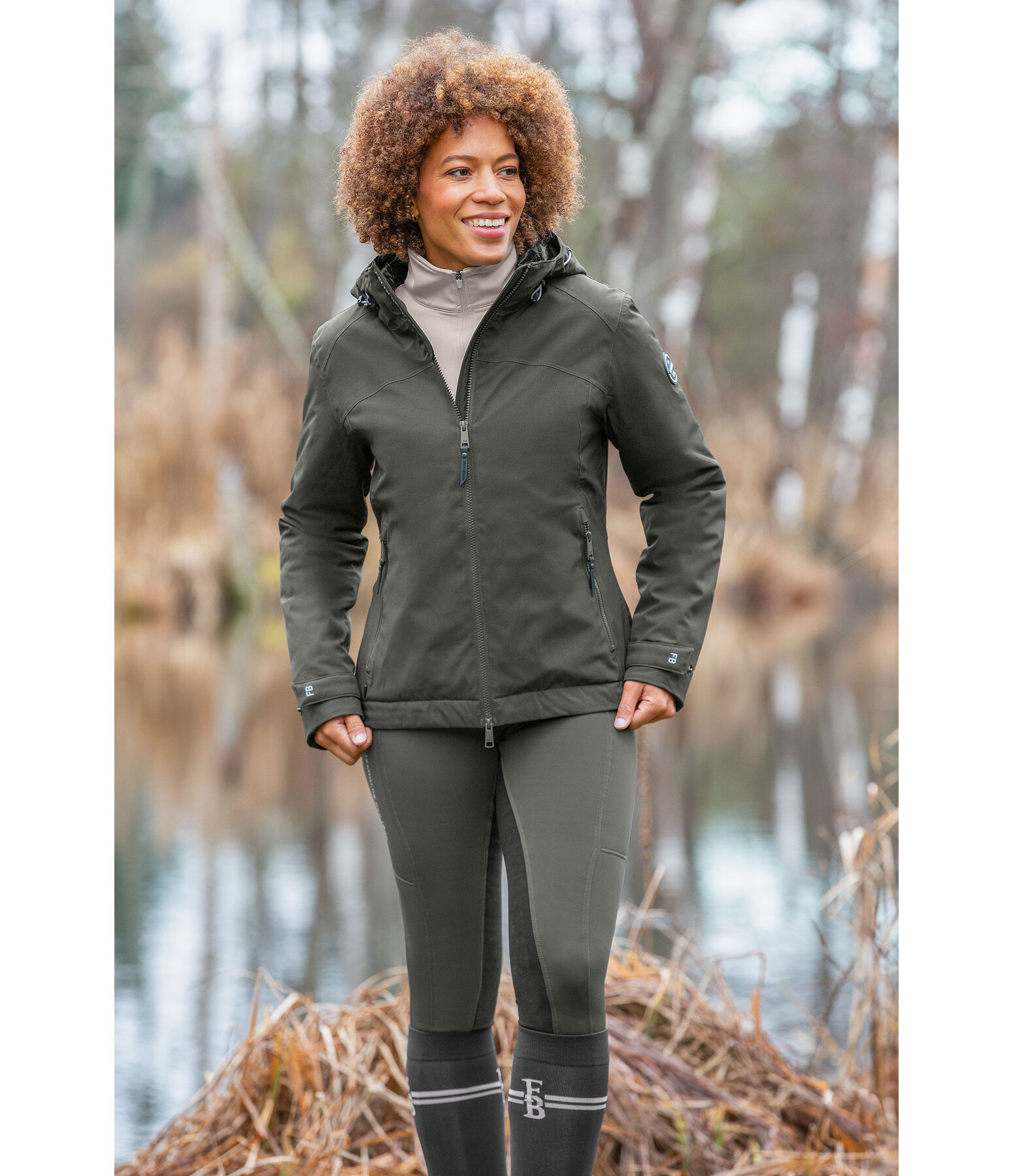 Functional Hooded Riding Jacket Emelie