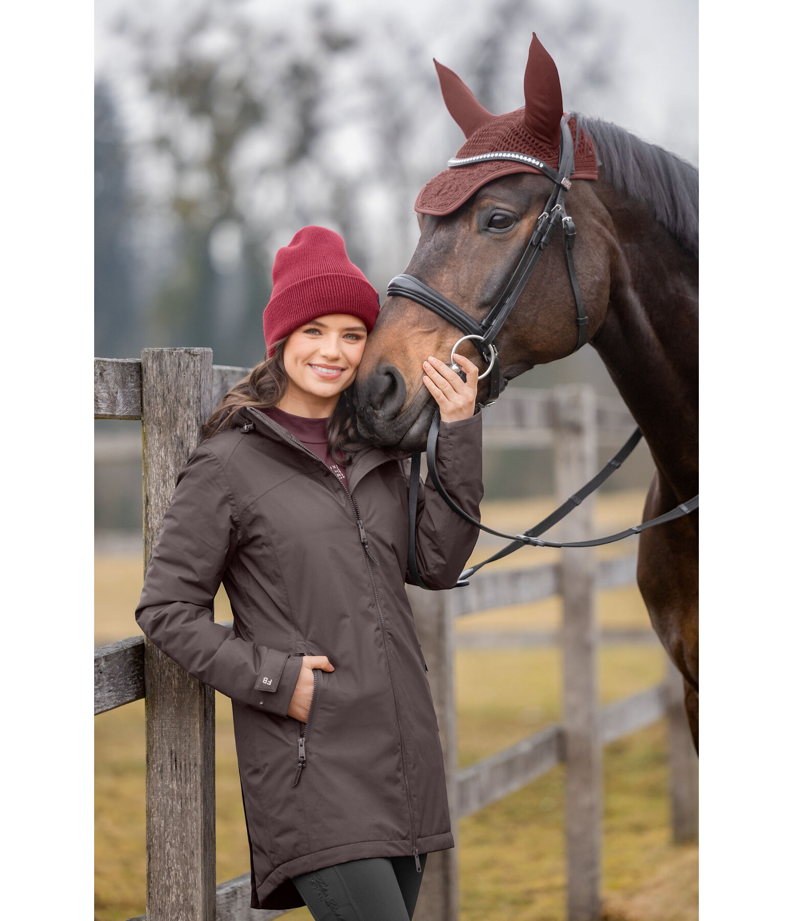 Functional Hooded Riding Coat Eliza II