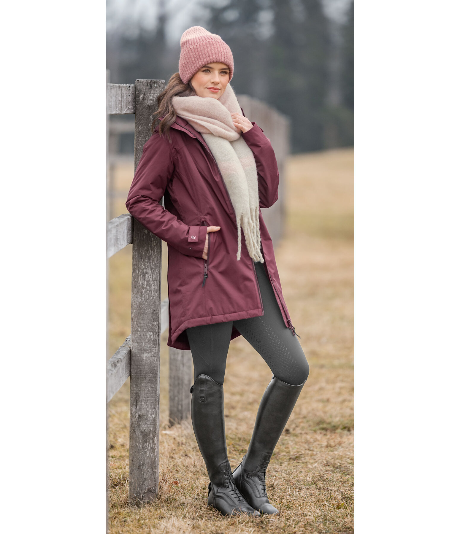 Functional Hooded Riding Coat Eliza II