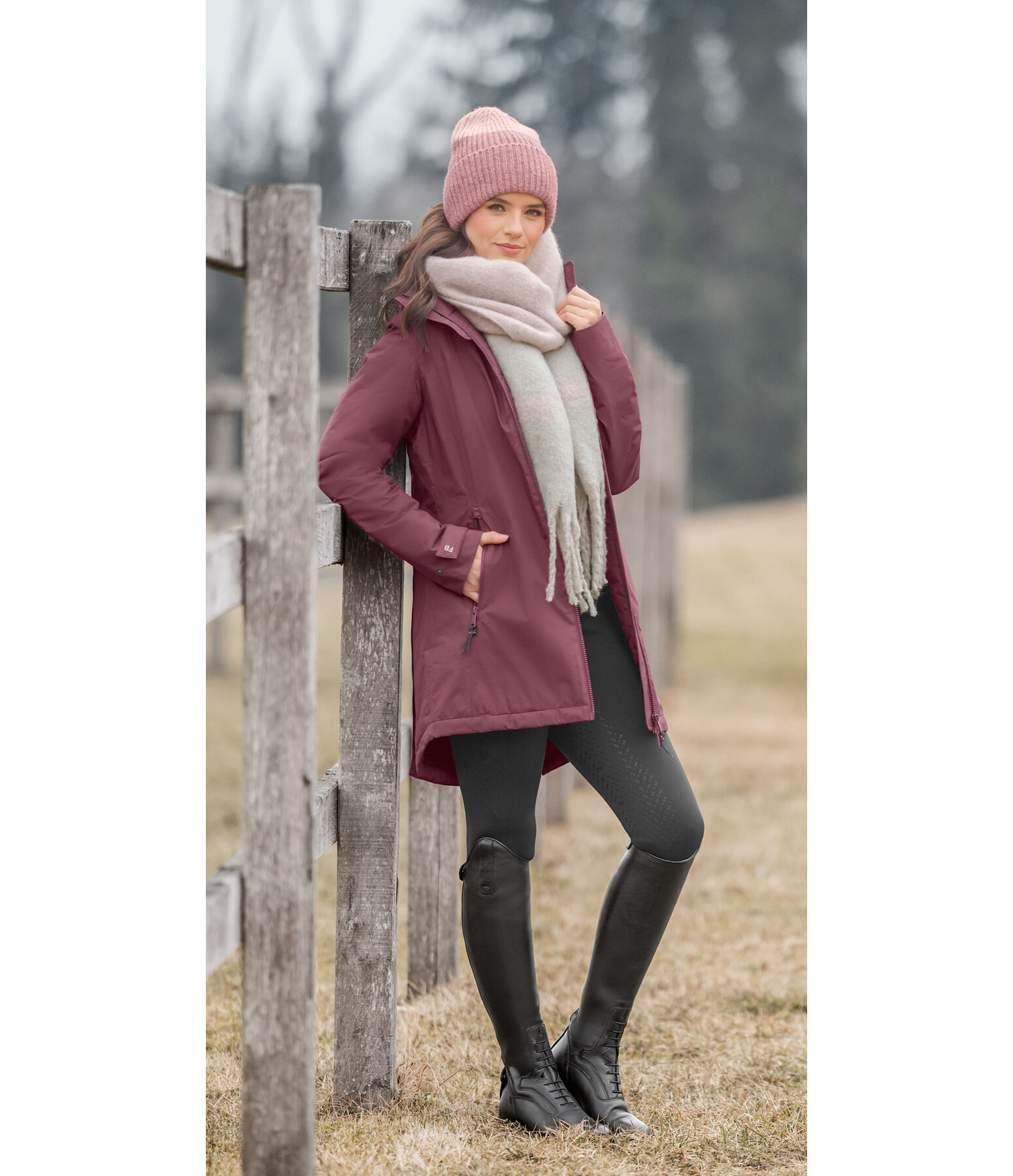 Functional Hooded Riding Coat Eliza II