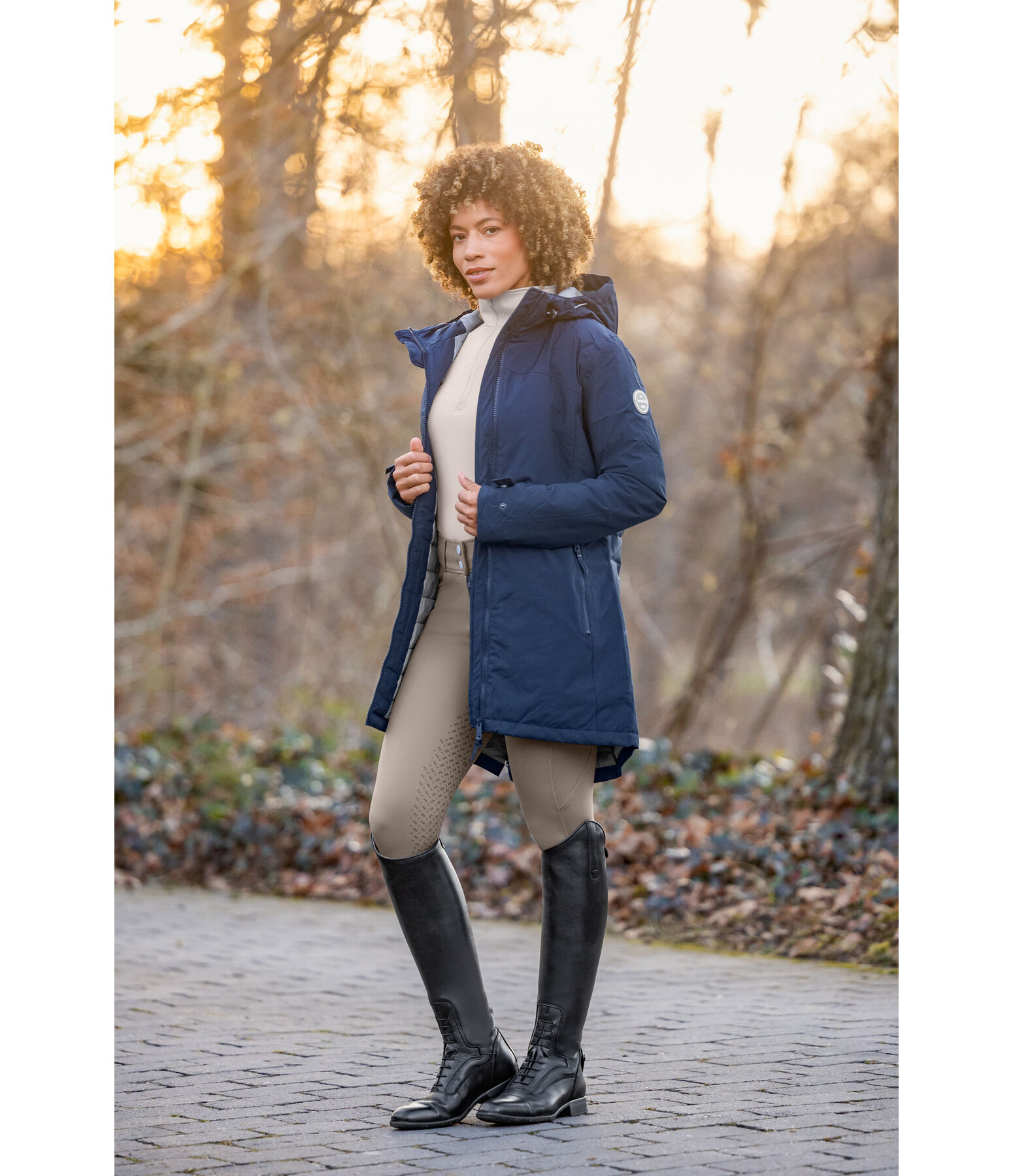 Functional Hooded Riding Coat Eliza II