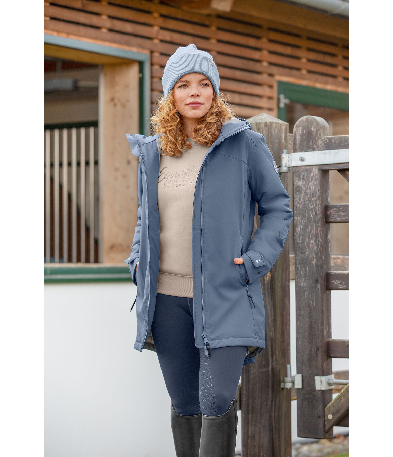 Functional Hooded Riding Coat Eliza II