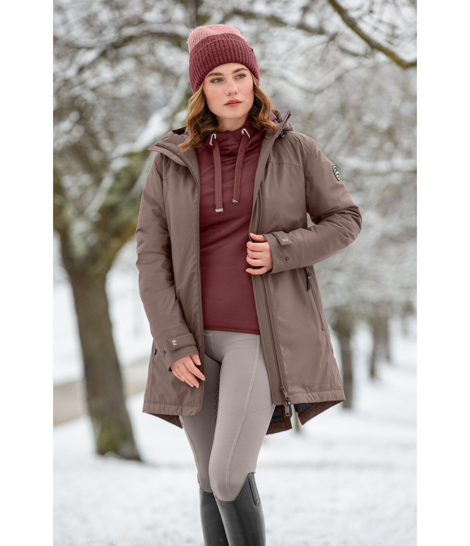 Functional Hooded Riding Coat Eliza II