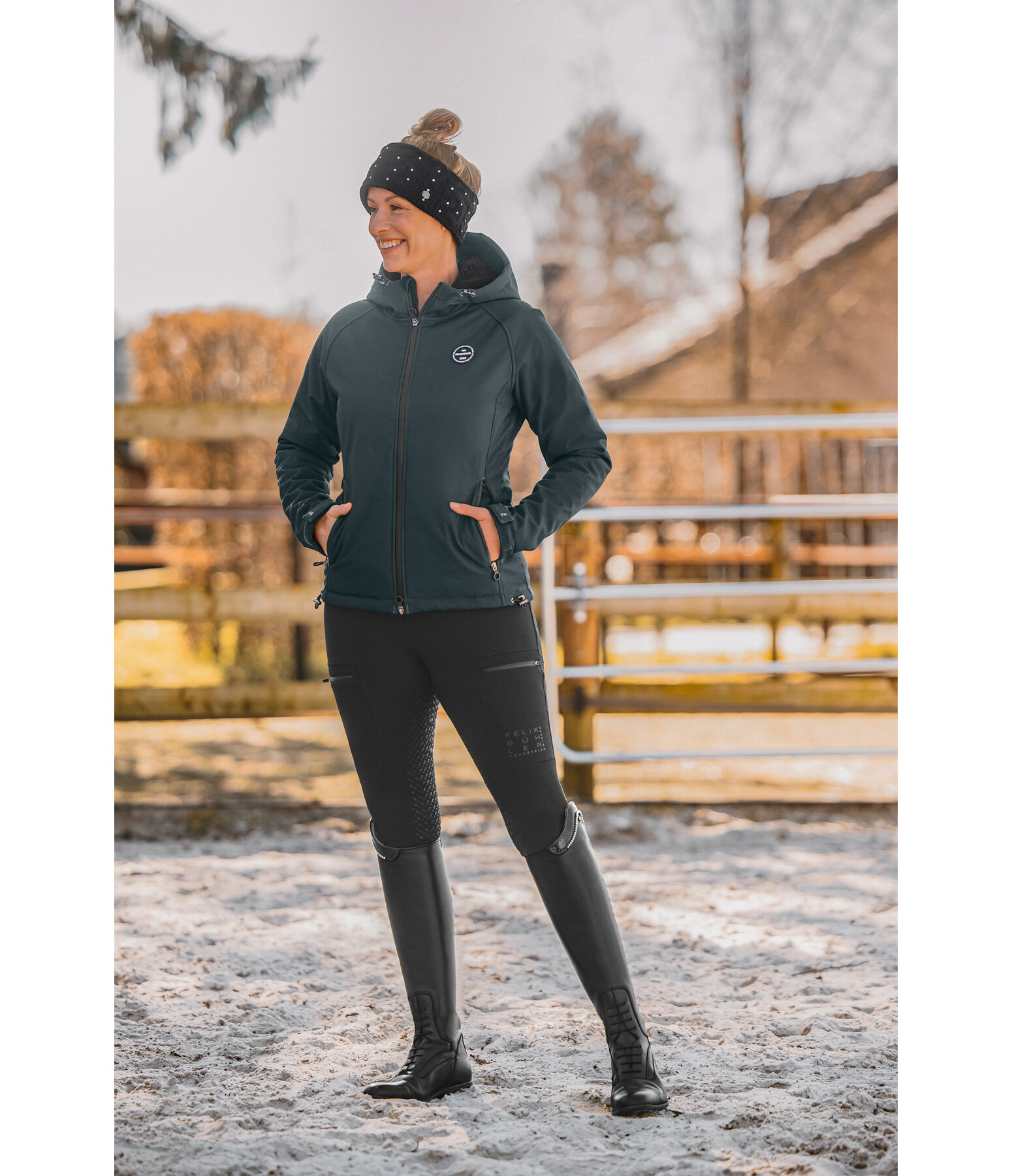 Hooded Softshell Riding Jacket Lara II