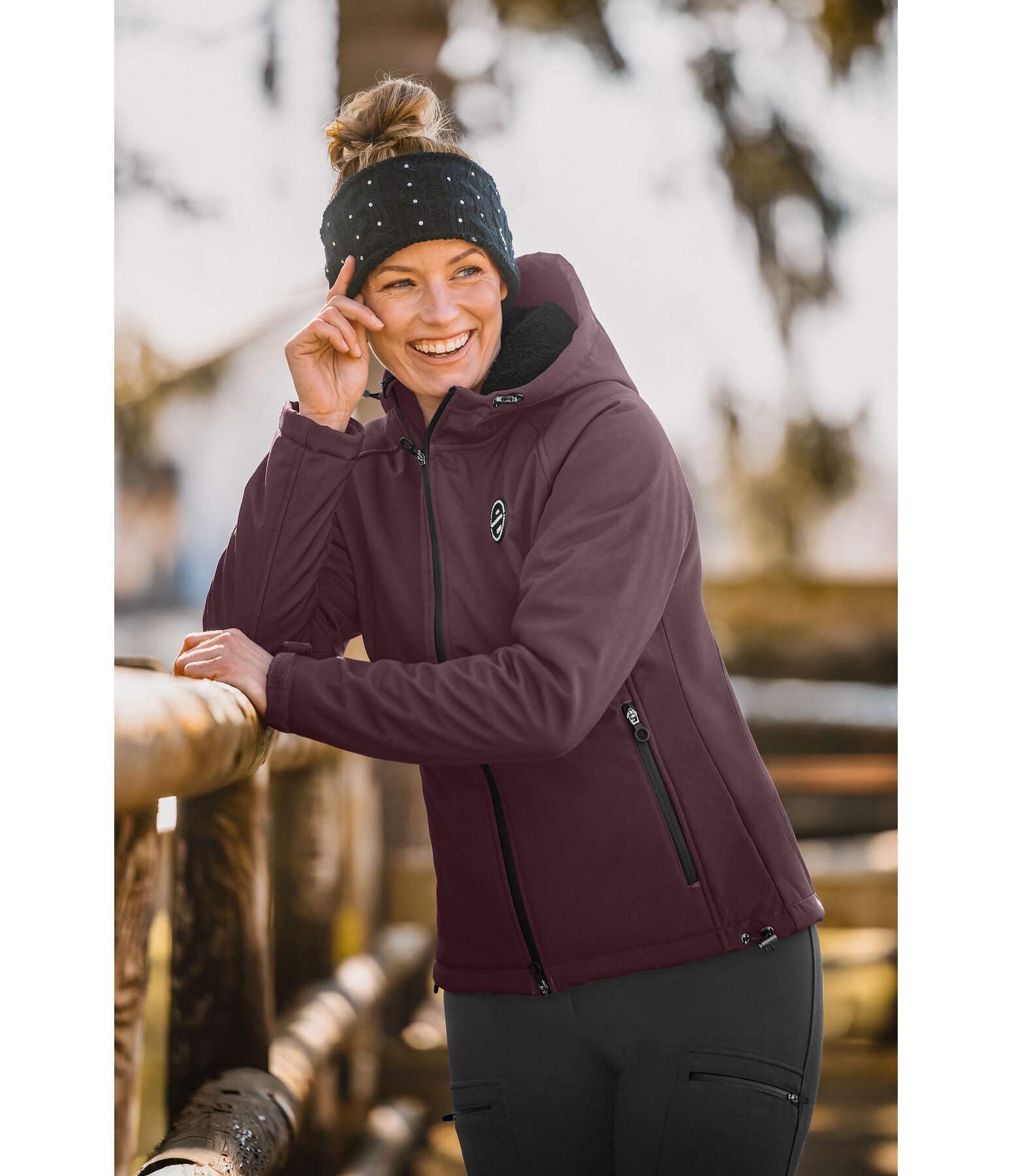 Hooded Softshell Riding Jacket Lara II