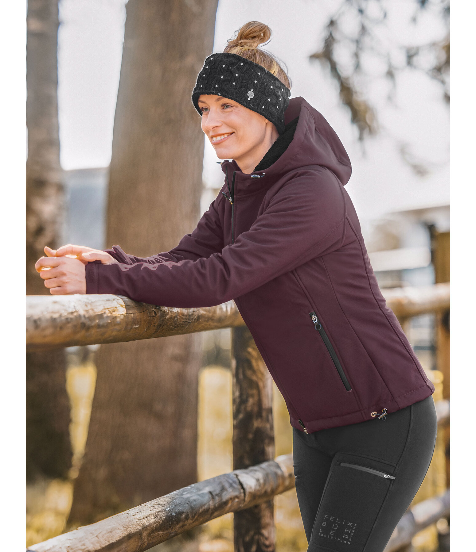Hooded Softshell Riding Jacket Lara II