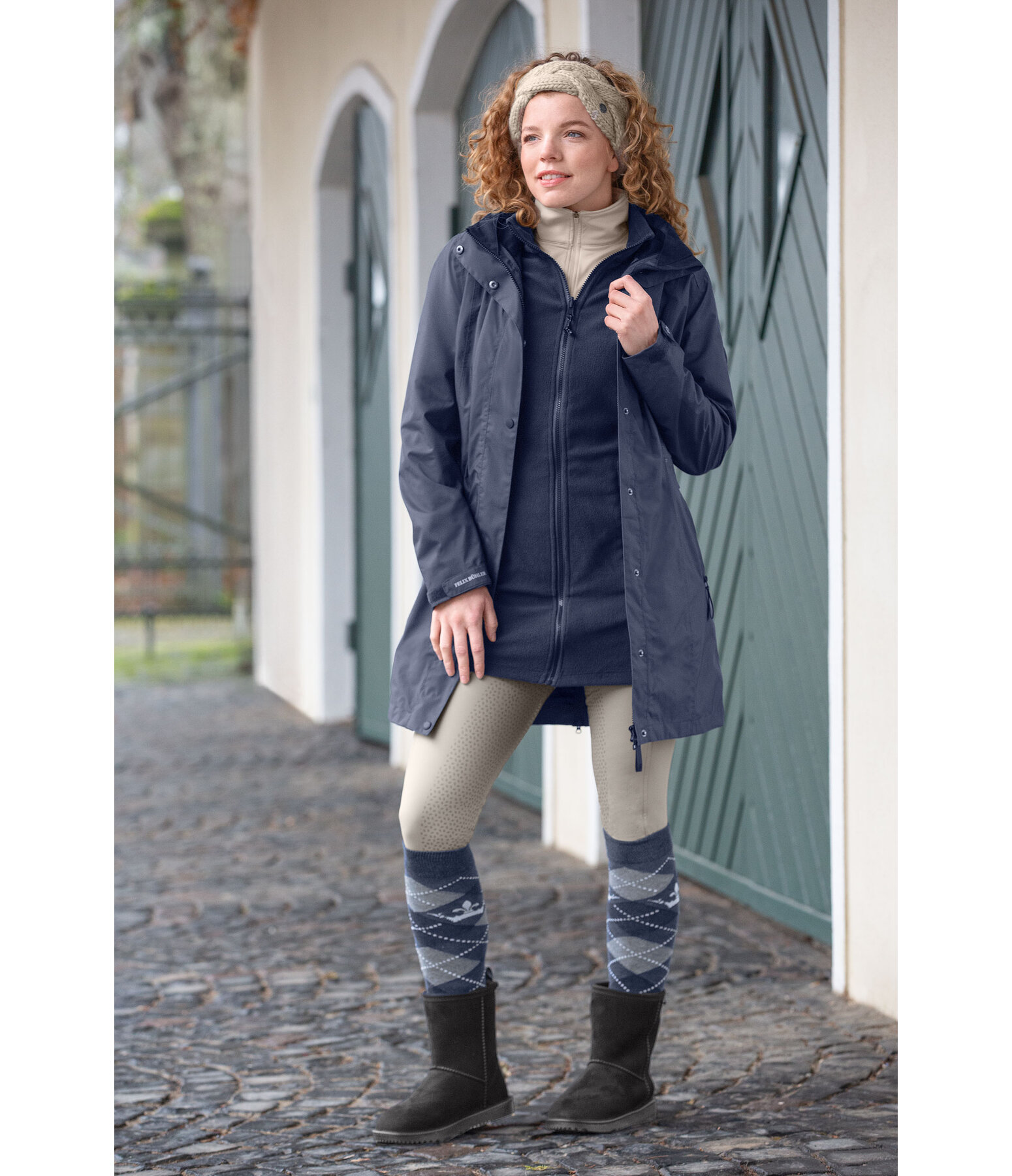 3-in-1 Hooded Functional Riding Coat Phoebe