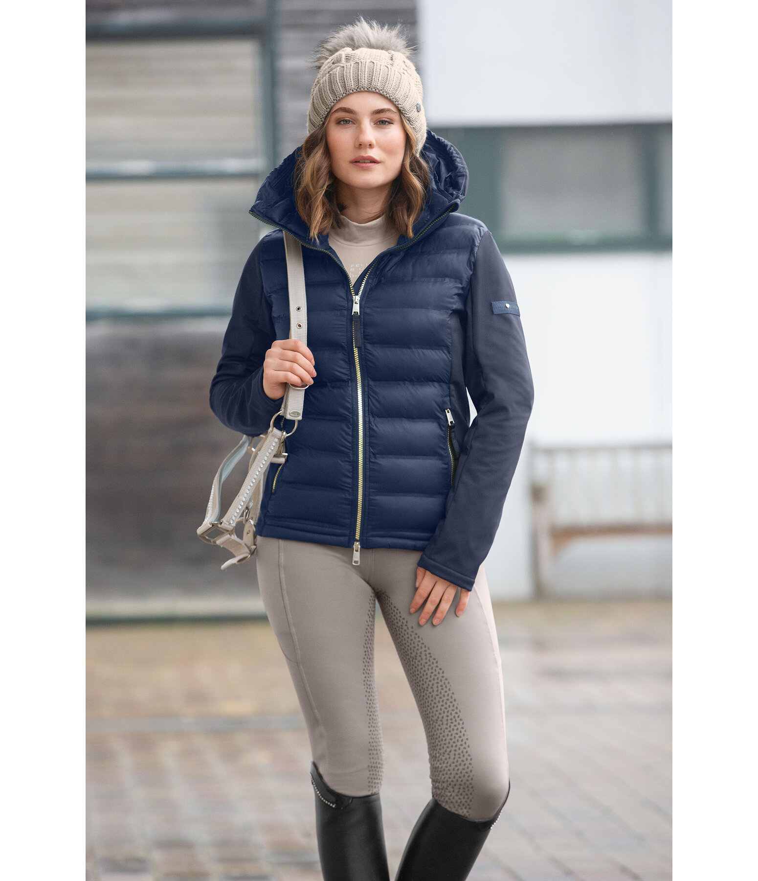 Softshell Hooded Combination Riding Jacket Celina