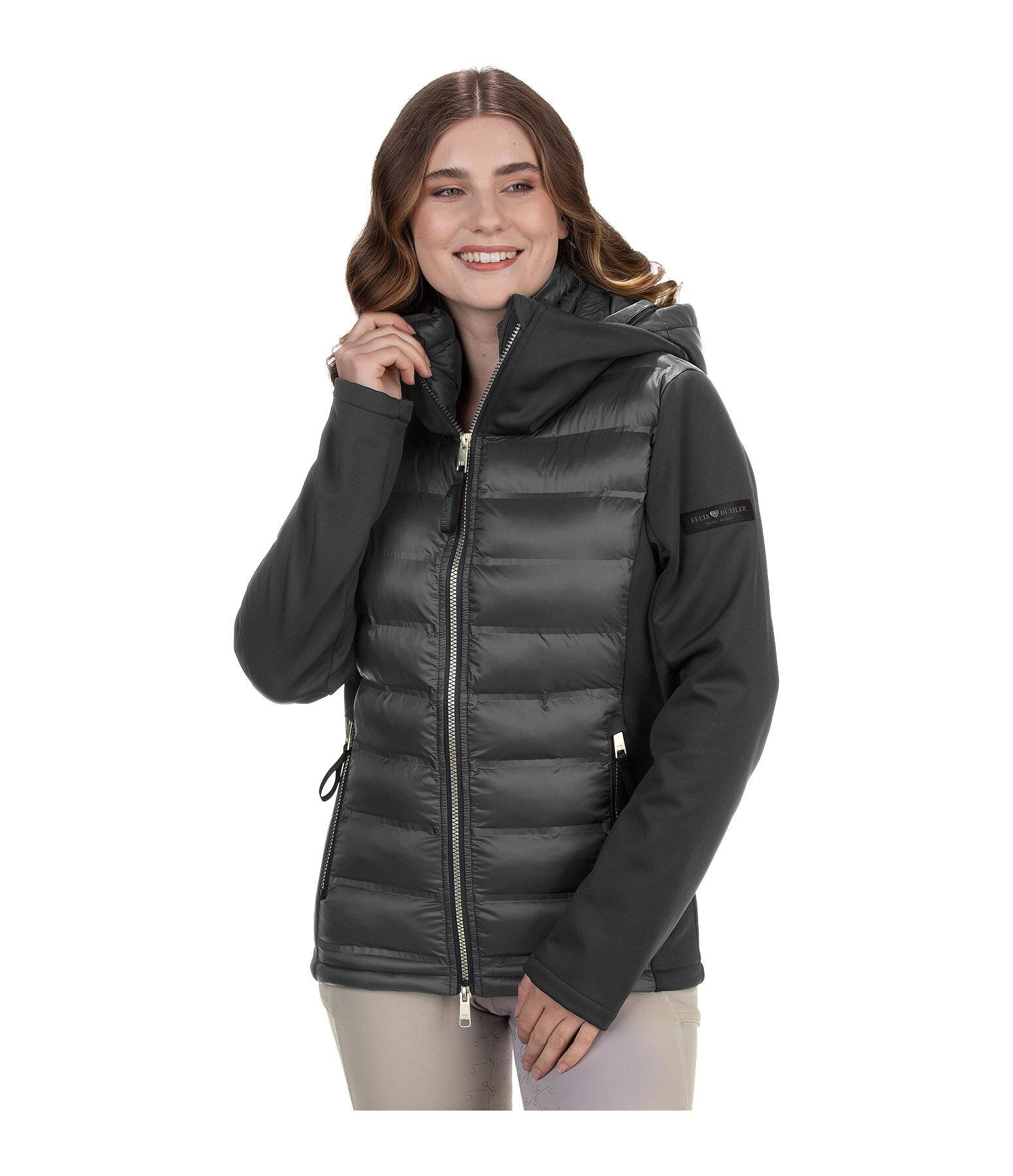 Softshell Hooded Combination Riding Jacket Celina
