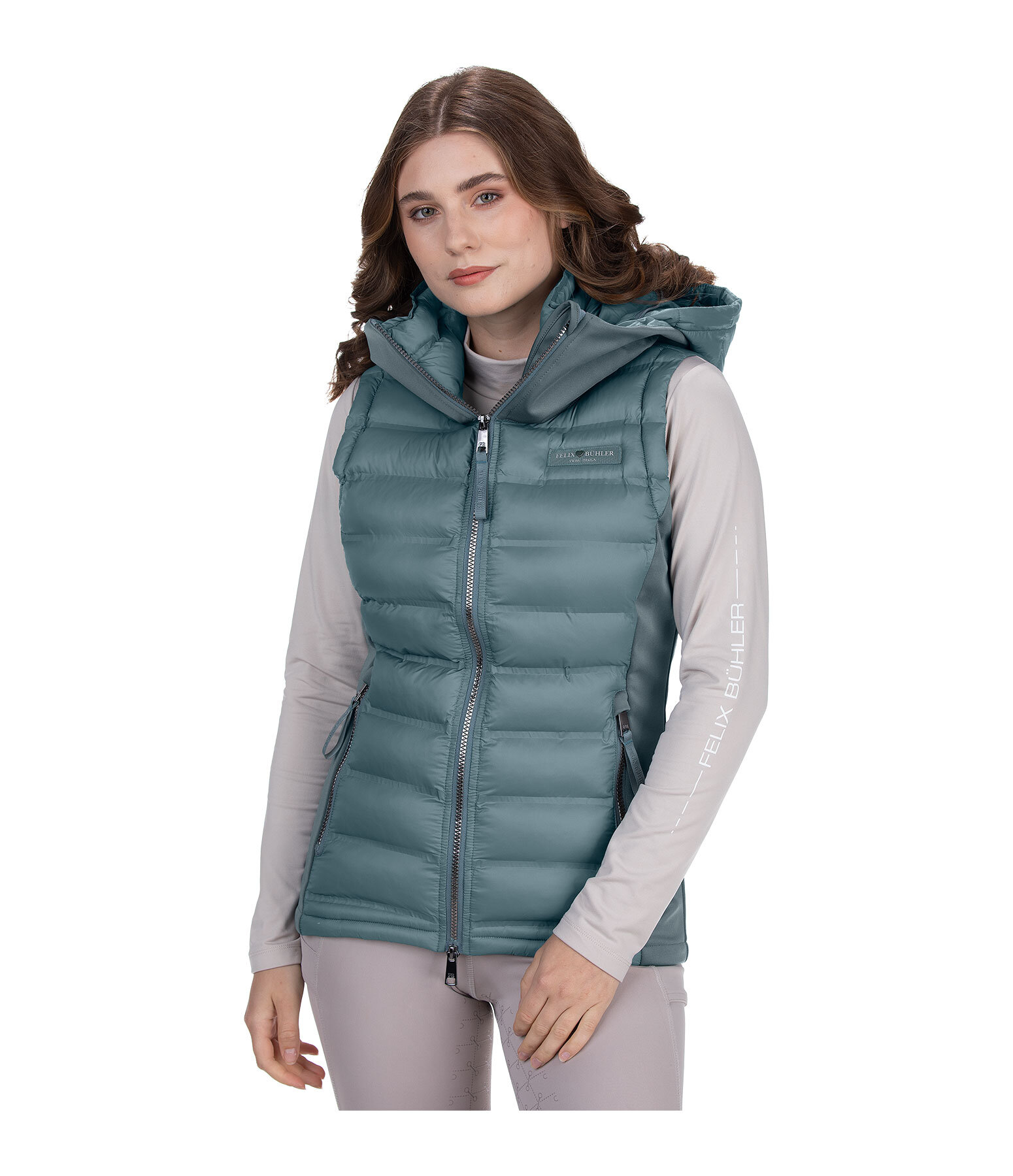 Softshell Hooded Combination Riding Gilet Jessy