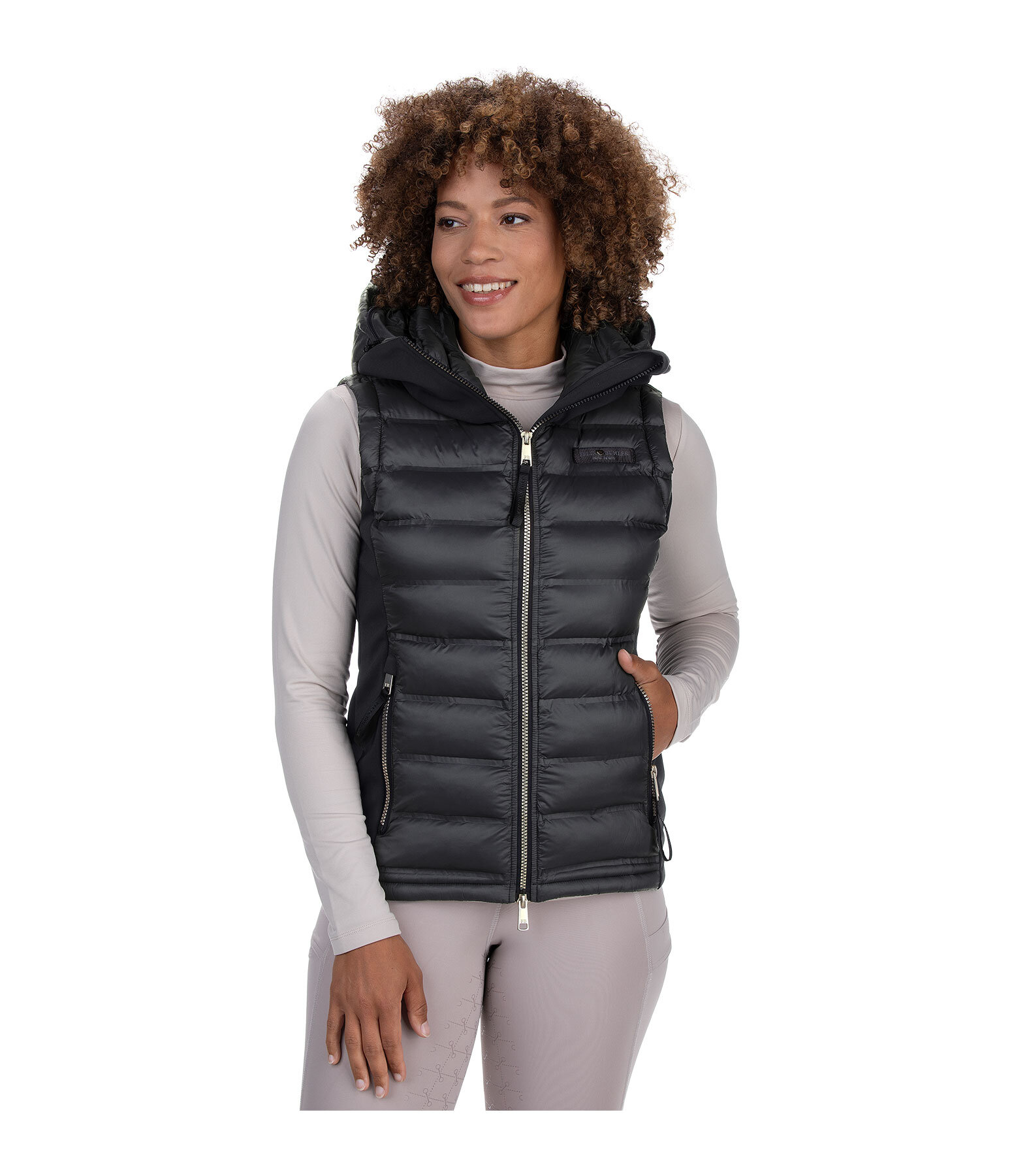 Softshell Hooded Combination Riding Gilet Jessy