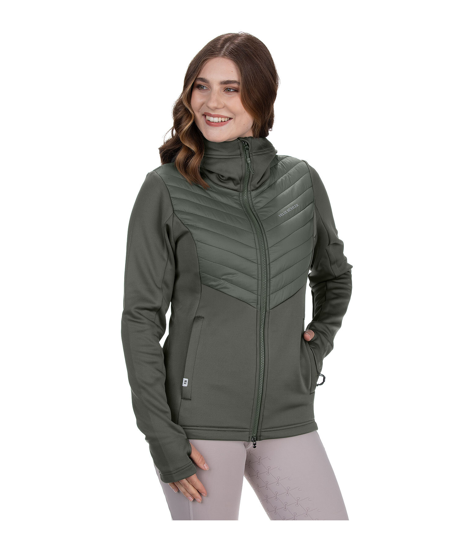 Hooded Combination Riding Jacket Mara