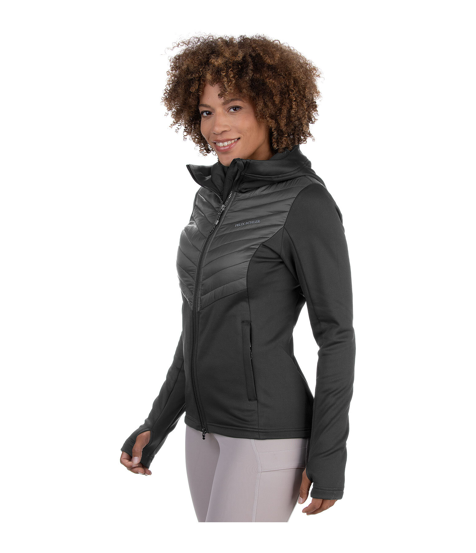 Hooded Combination Riding Jacket Mara