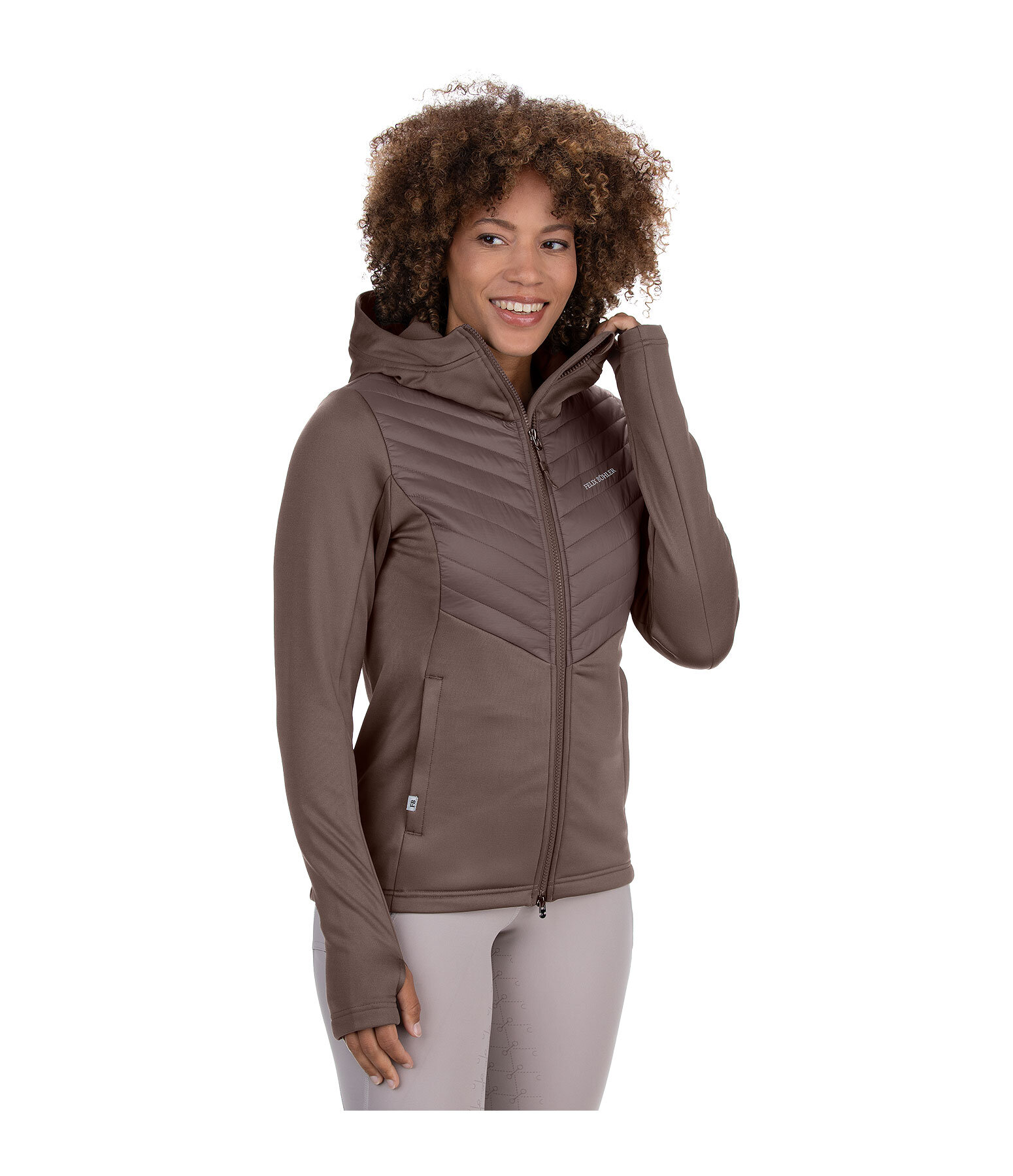 Hooded Combination Riding Jacket Mara