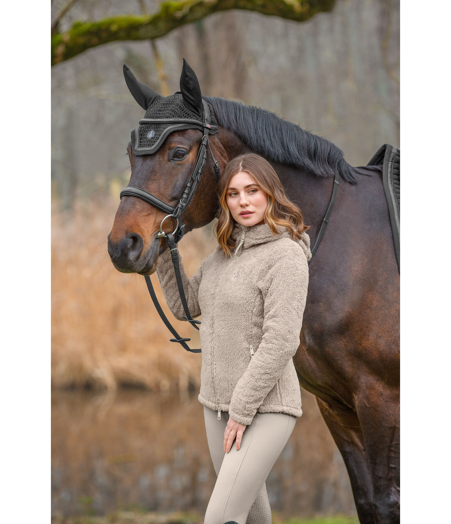 Hooded Teddy Fleece Jacket Lisa
