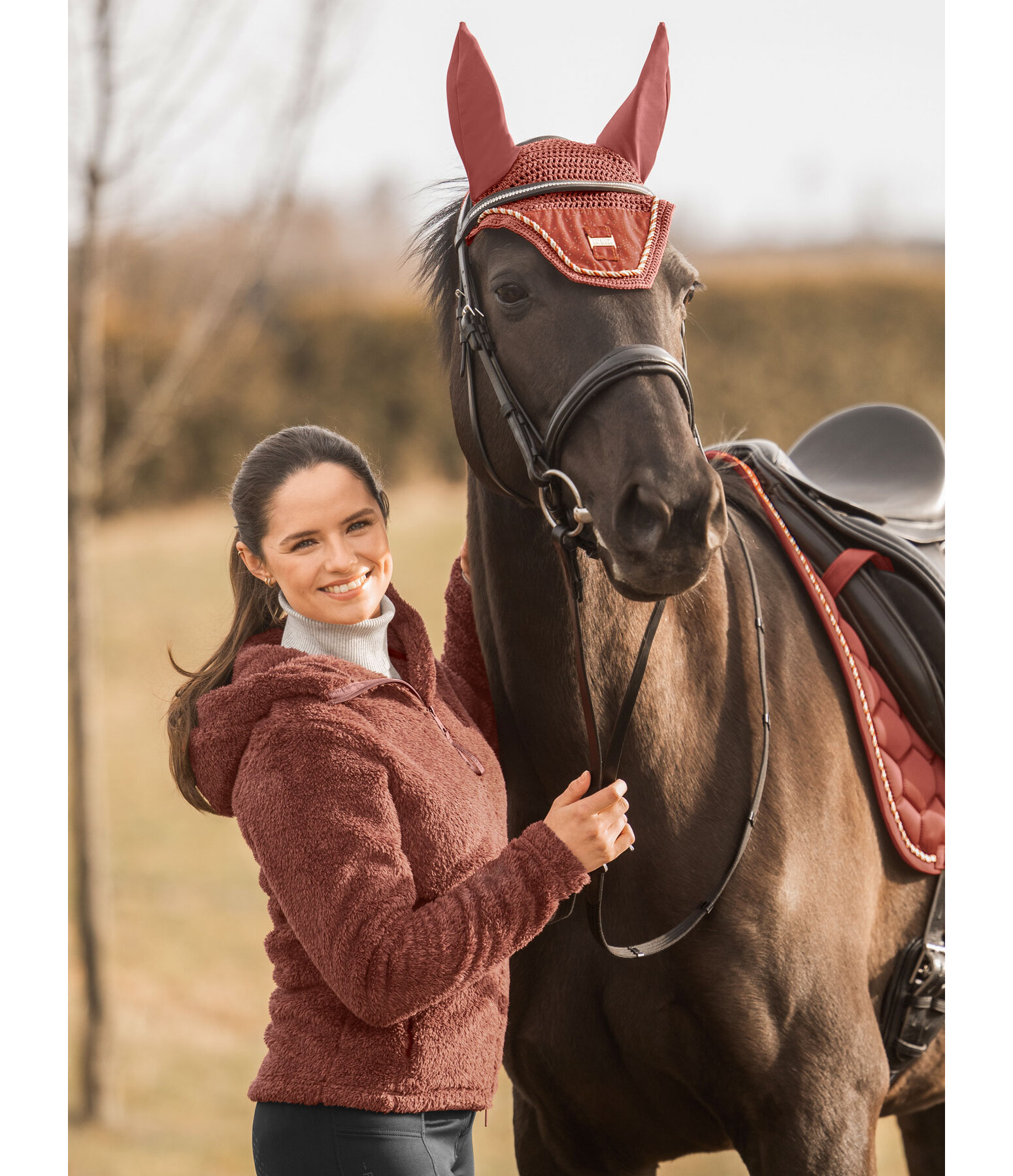 Hooded Teddy Fleece Jacket Lisa
