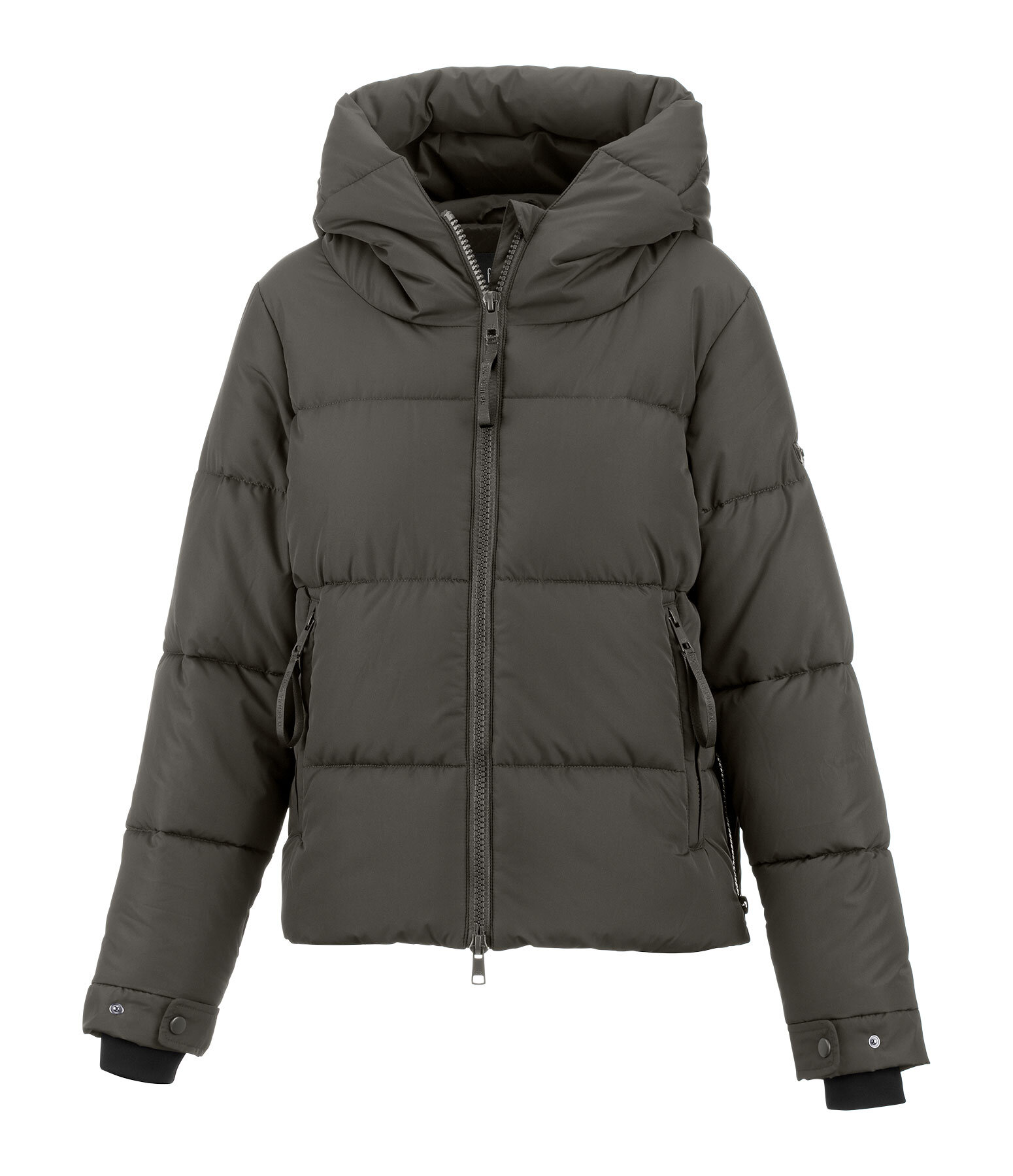Quilted Hooded Riding Jacket Amilia