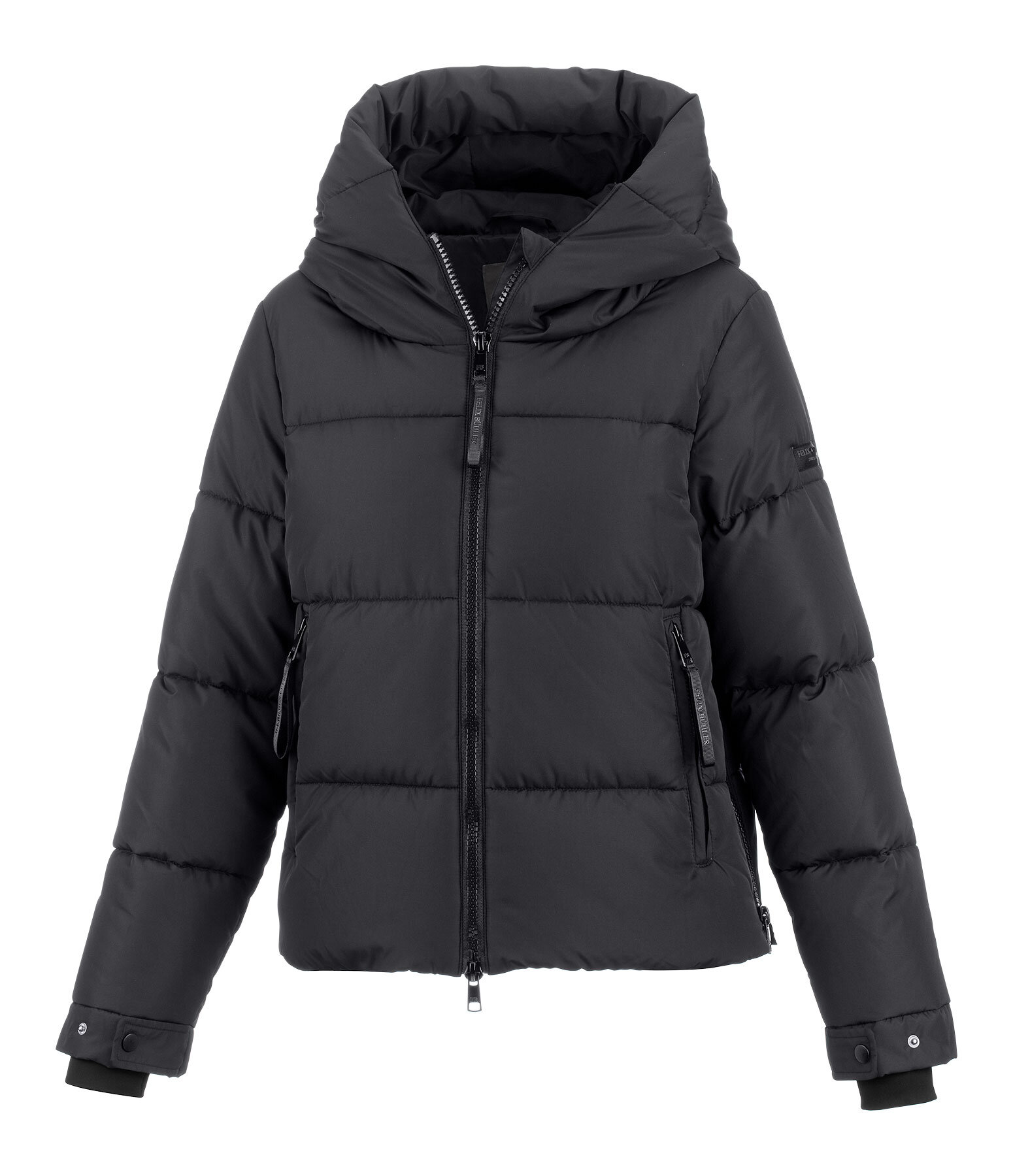 Quilted Hooded Riding Jacket Amilia