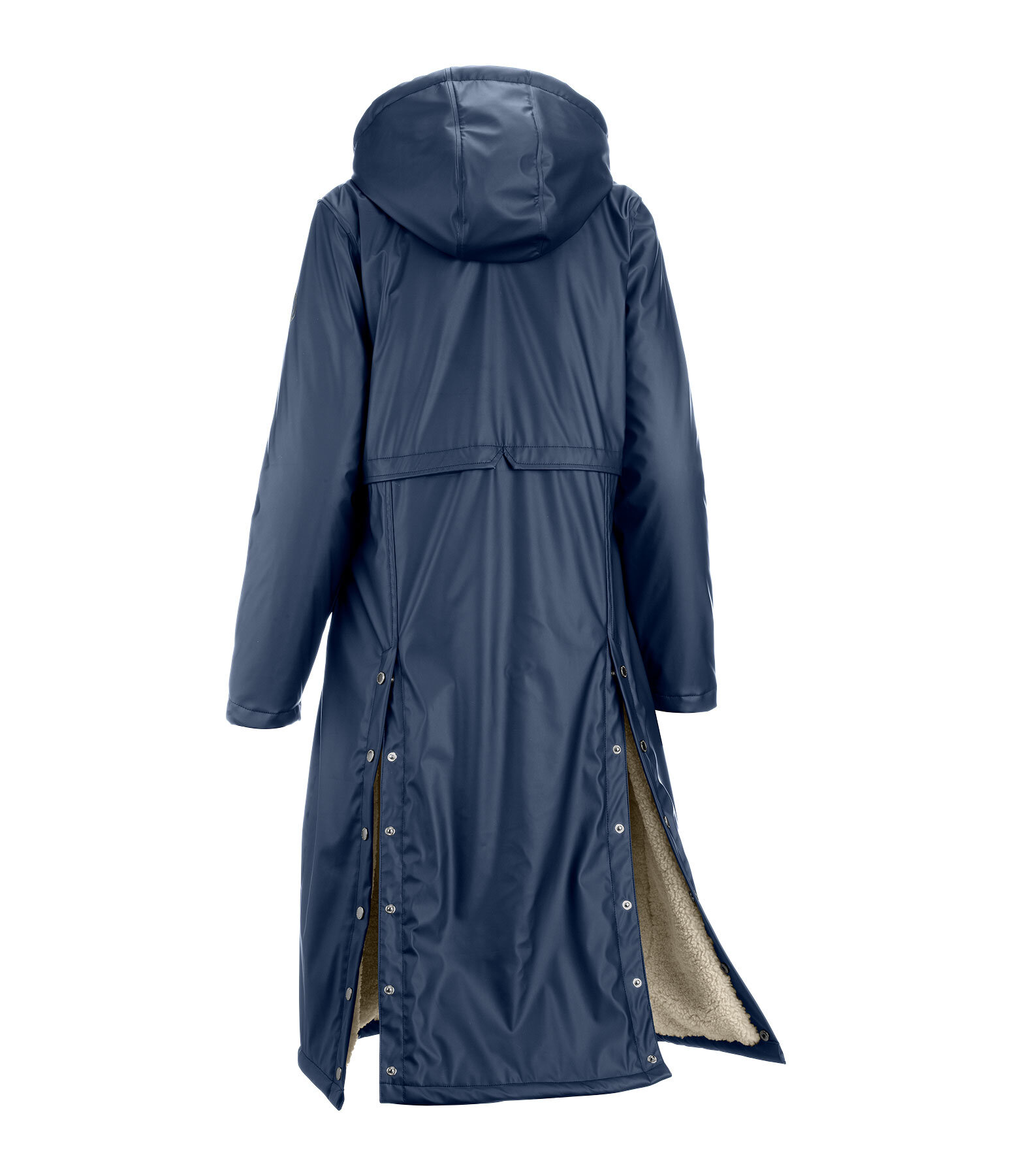 Teddy Fleece Hooded Raincoat Paris Long