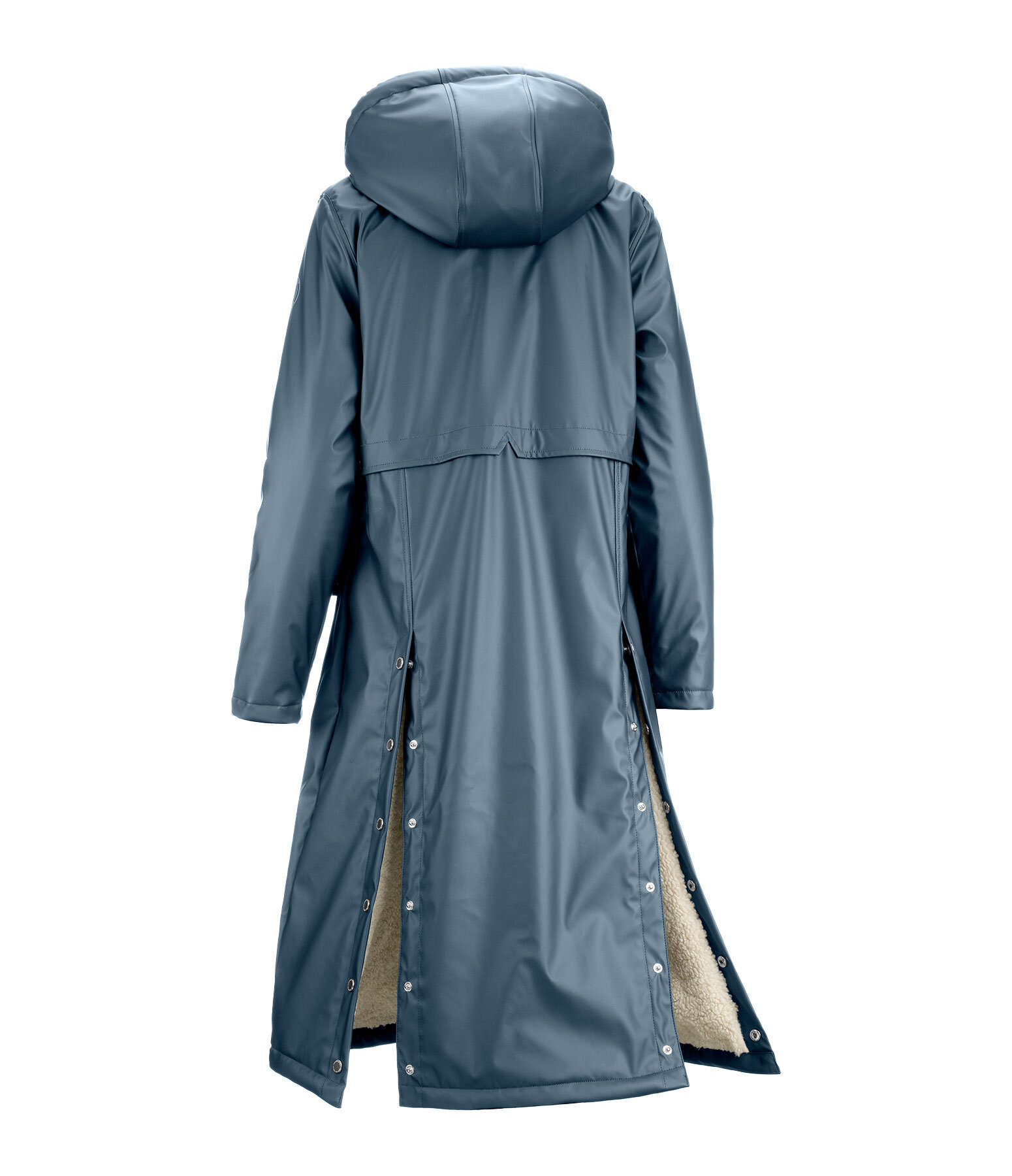 Teddy Fleece Hooded Raincoat Paris Long
