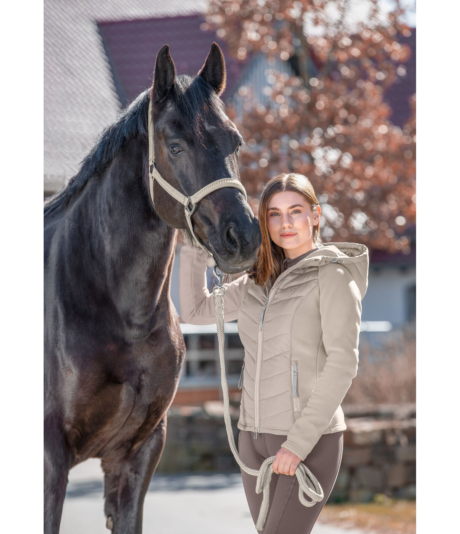 Hooded Combination Jacket Elisa