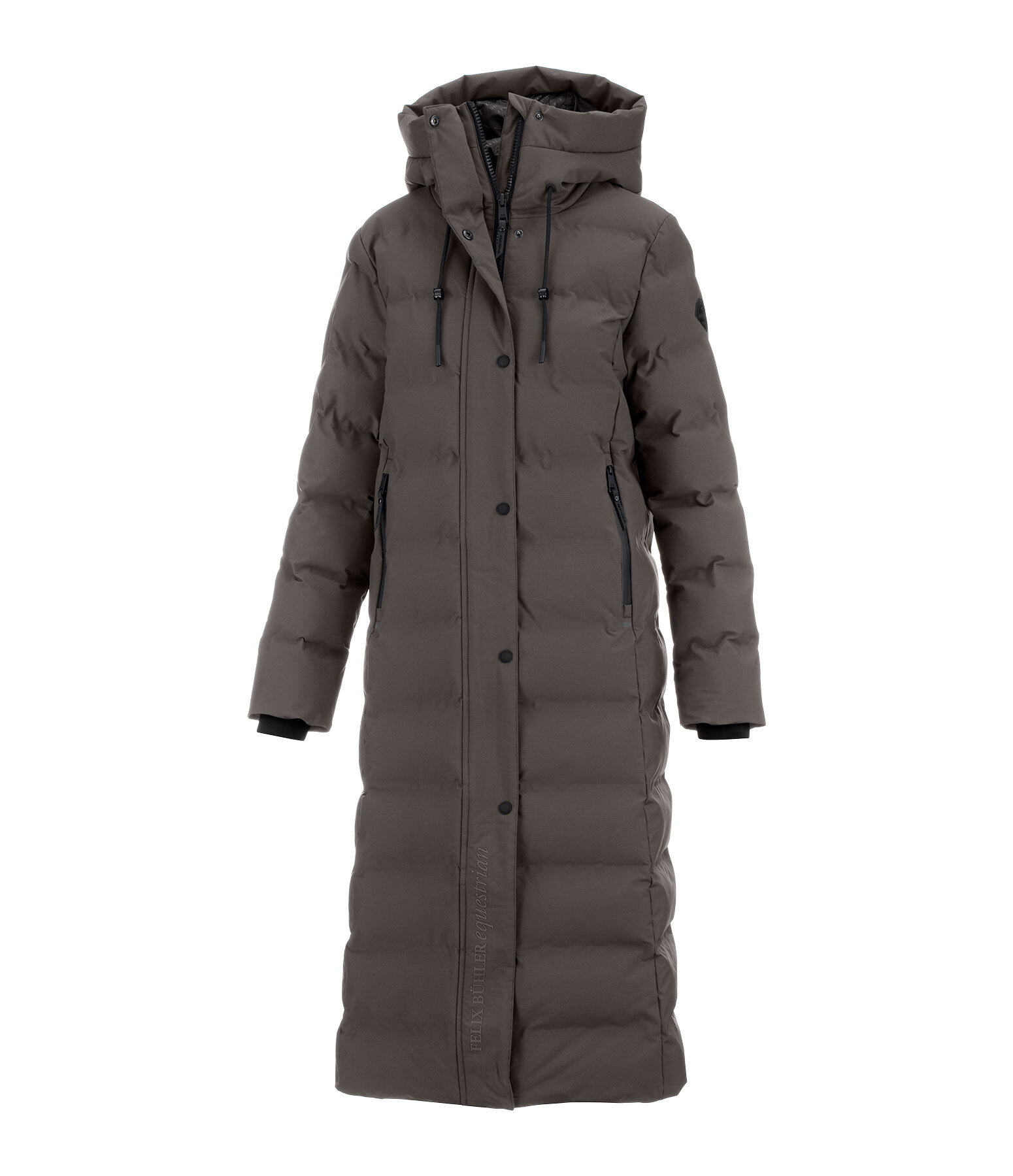 Hooded Quilted Riding Coat Zoe