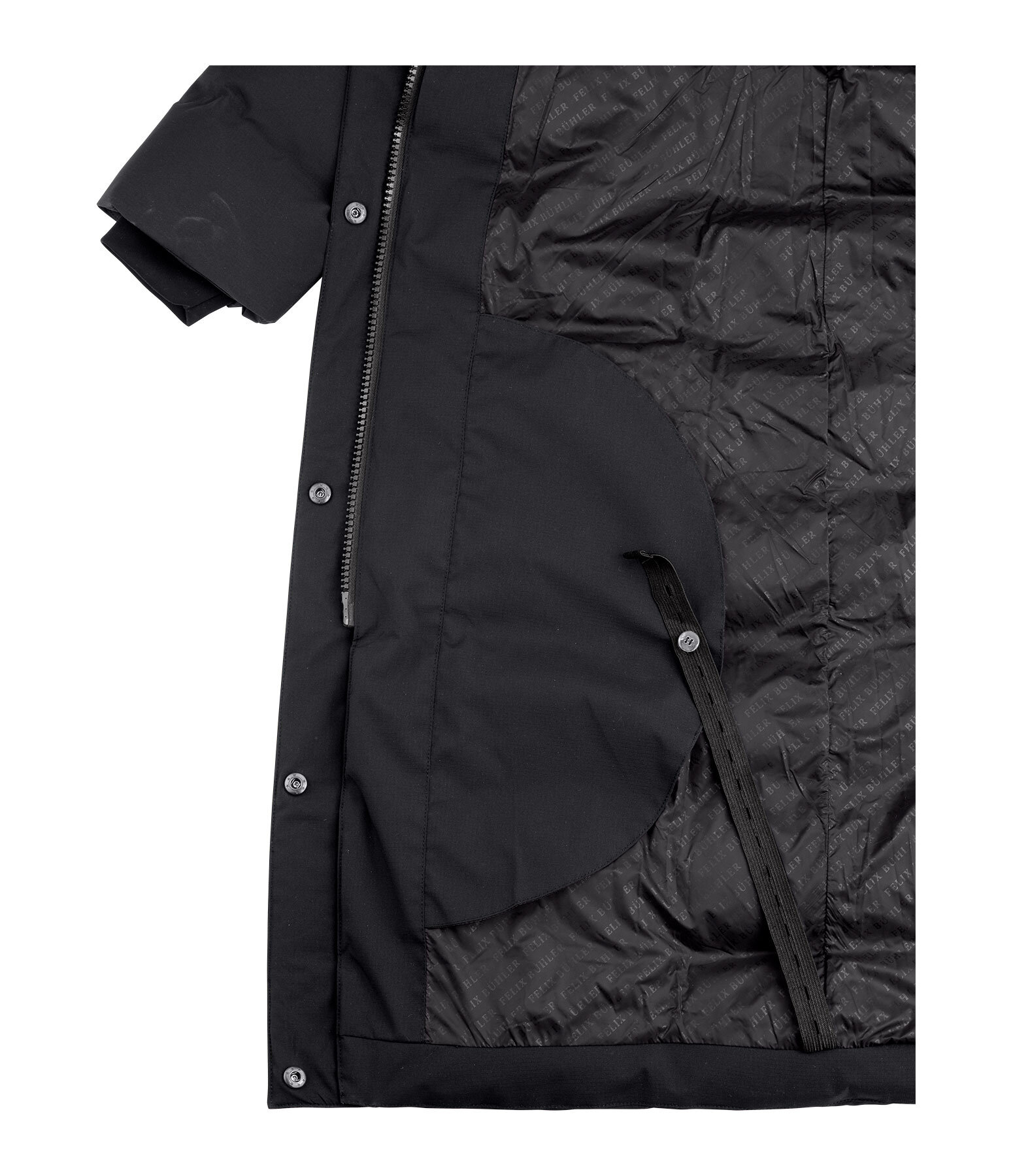 Hooded Quilted Riding Coat Zoe