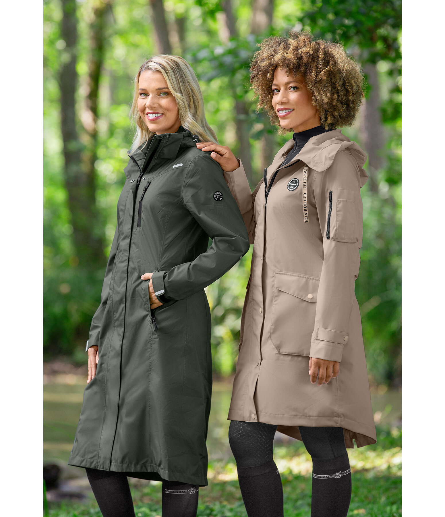 Hooded Functional Riding Coat Enna