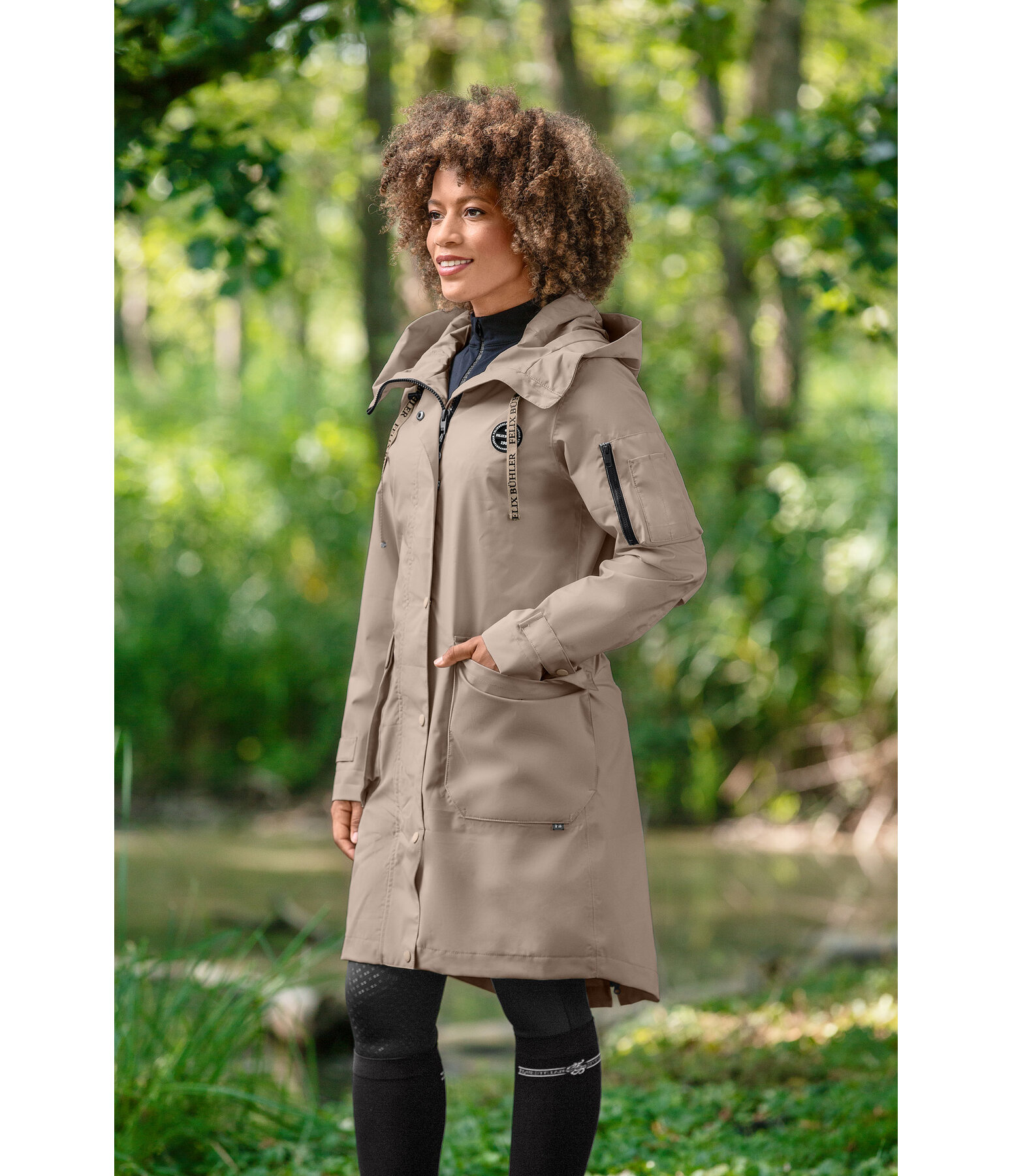 Hooded Functional Riding Parka Emily II