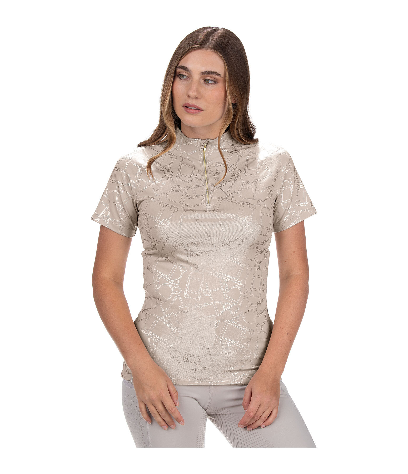 Zip Functional Shirt Amber