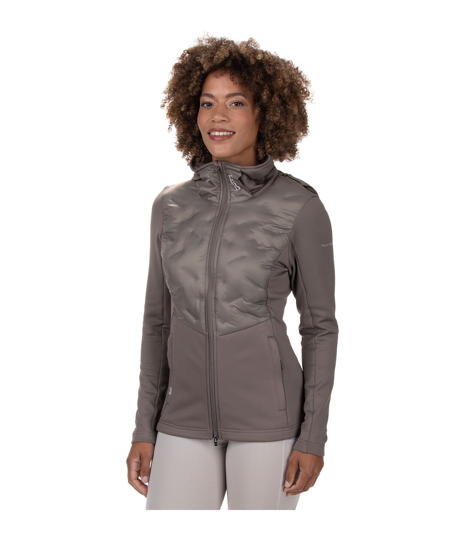 Hooded Combination Jacket Lina