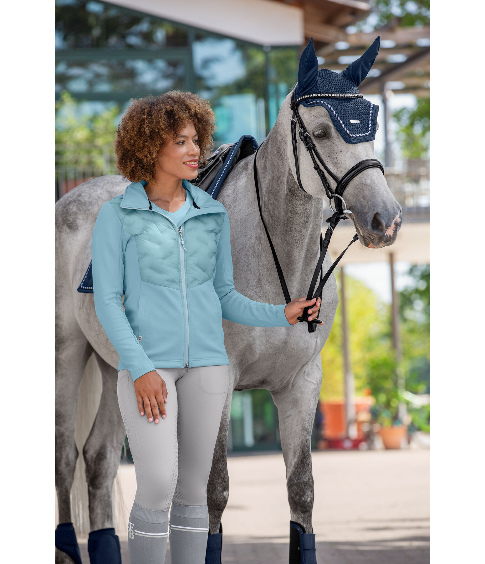 Hooded Combination Jacket Lina