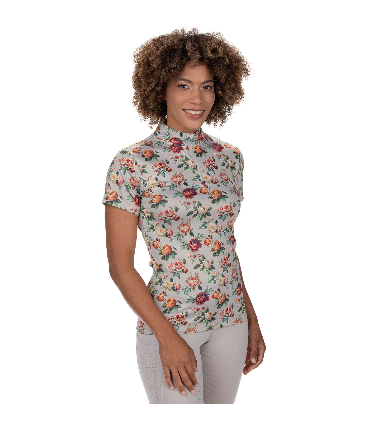 Zip Functional Shirt Fleur