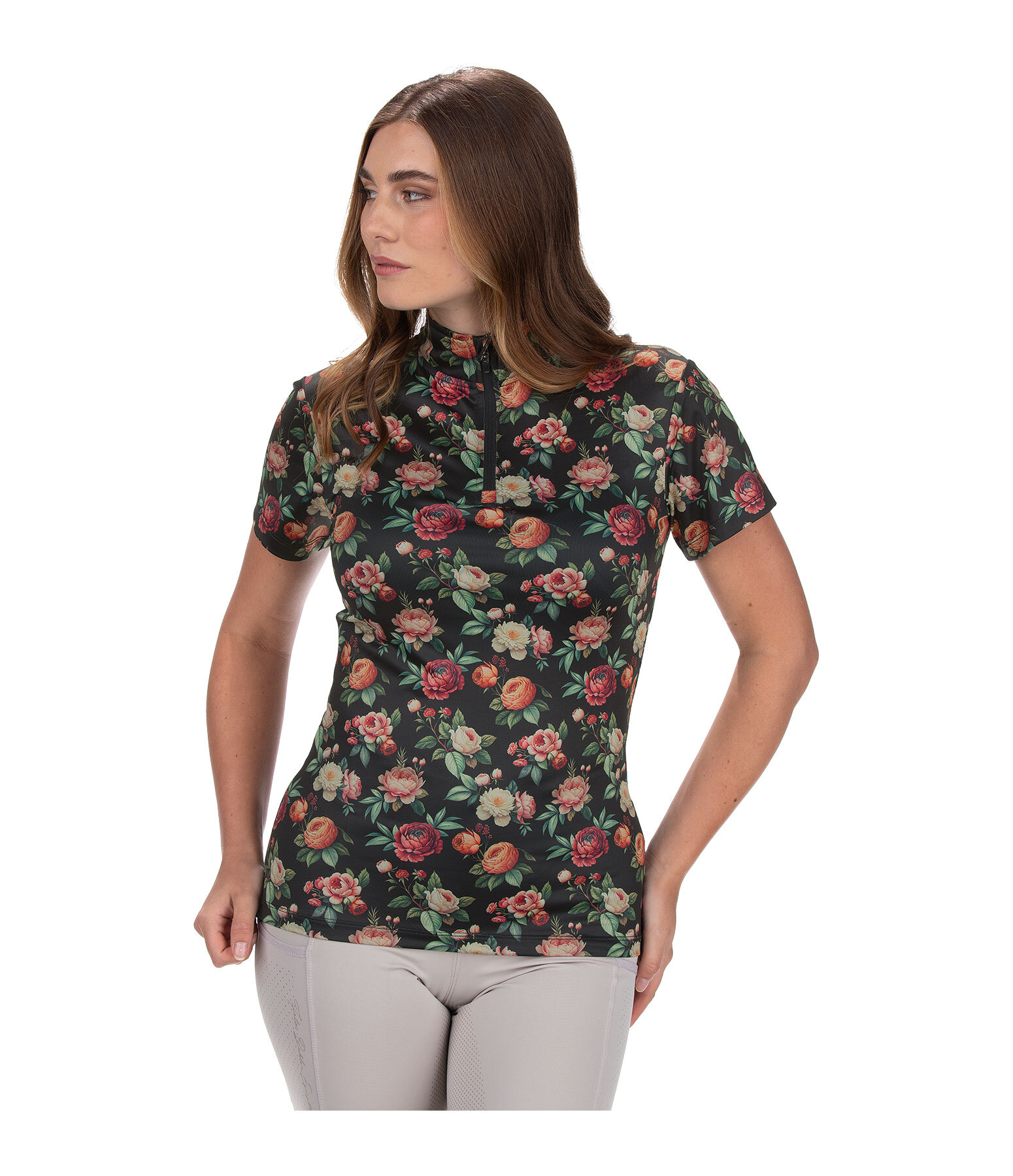 Zip Functional Shirt Fleur