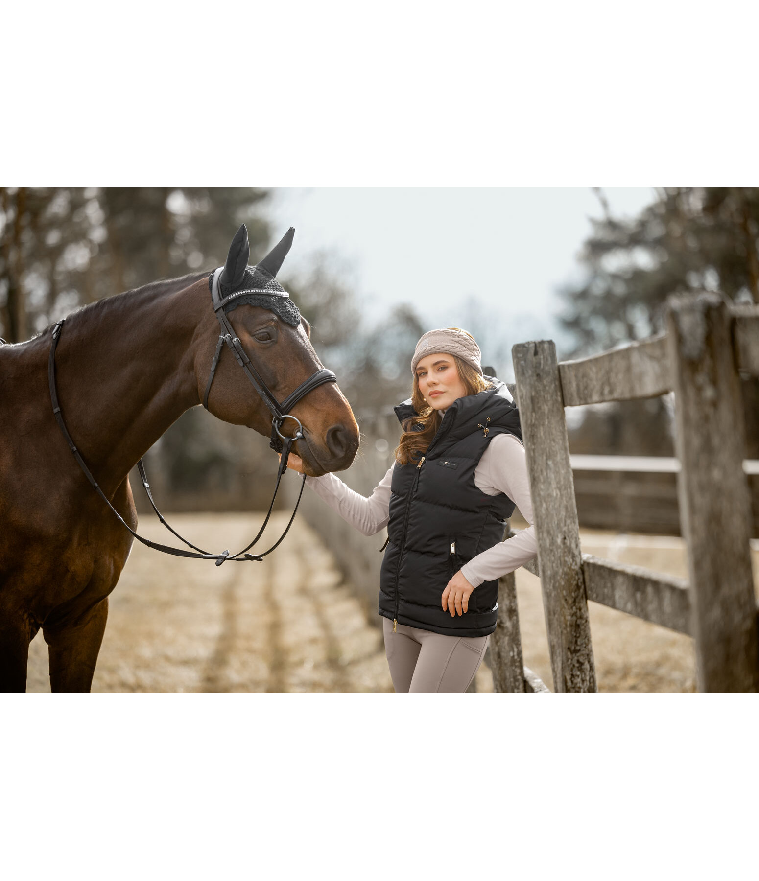 Hooded Riding Gilet Kaya