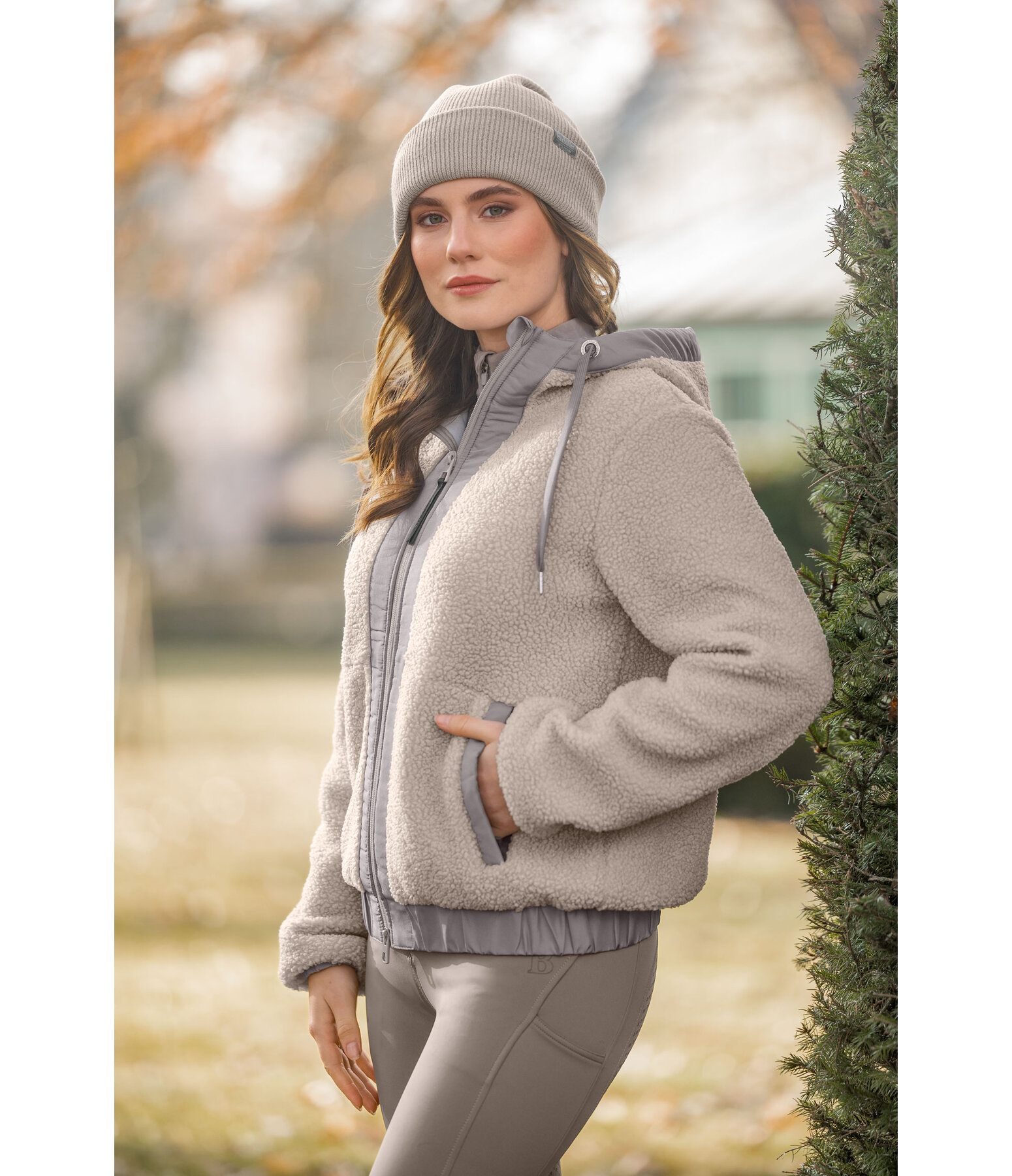 Teddy Fleece Hooded Jacket Mia