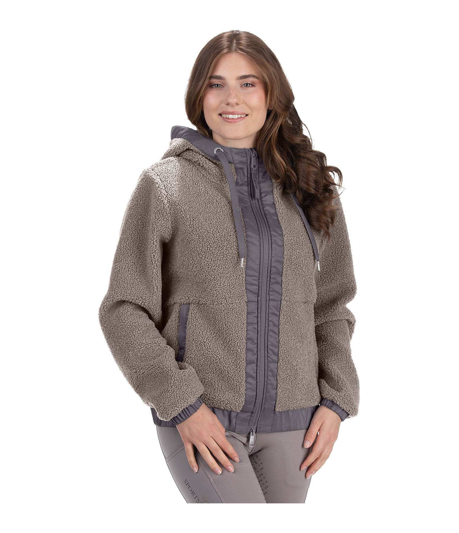 Teddy Fleece Hooded Jacket Mia